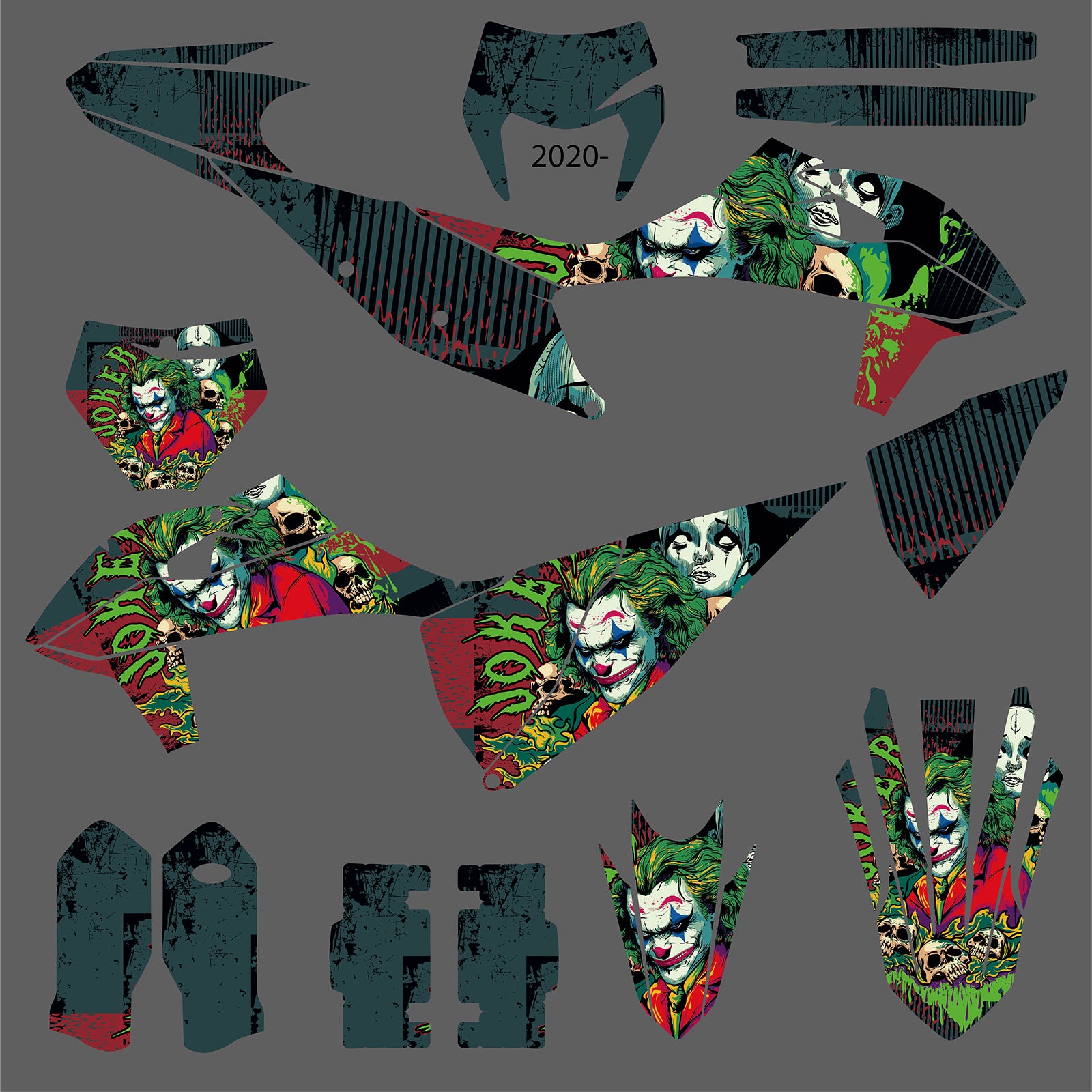 Motorcycle Graphic Decals Stickers Kit For KTM EXC/XC-W 2020-2023