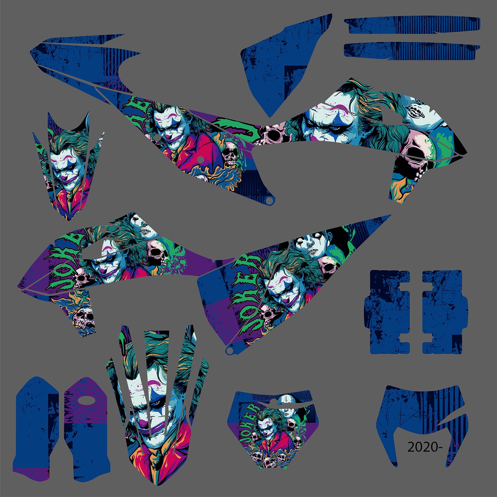 Motorcycle Graphic Decals Stickers Kit For KTM EXC/XC-W 2020-2023