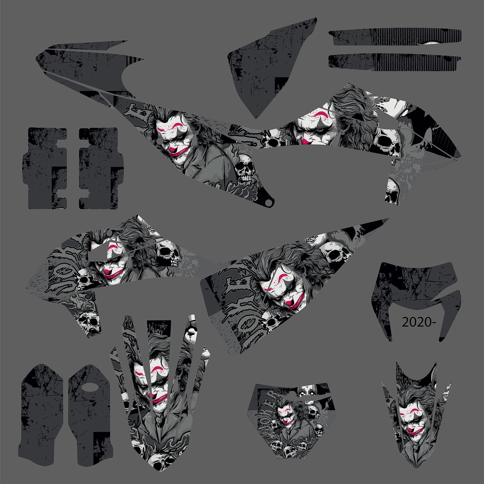 Motorcycle Graphic Decals Stickers Kit For KTM EXC/XC-W 2020-2023