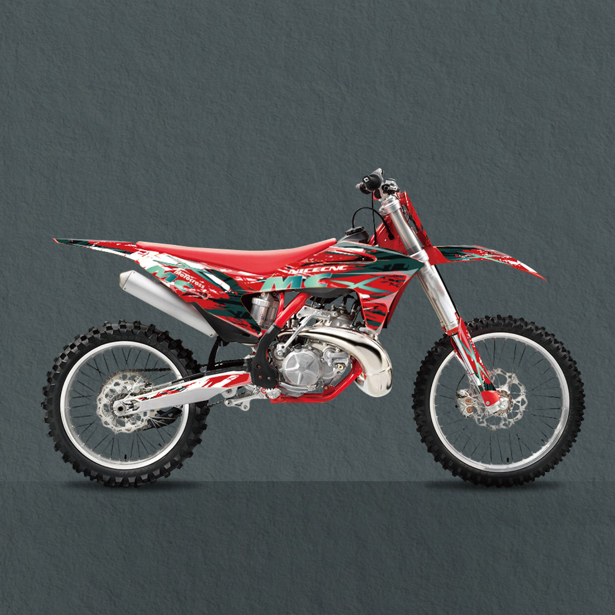 Motorcycle Team Full Graphics Background Sticker Decal Kits For GAS GAS MC Motocross All Models 2021-2023