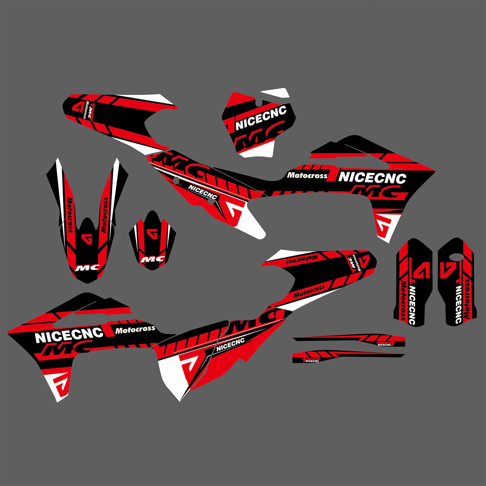 Motorcycle Team Full Graphics Background Sticker Decal Kits For GAS GAS MC Motocross All Models 2021-2023