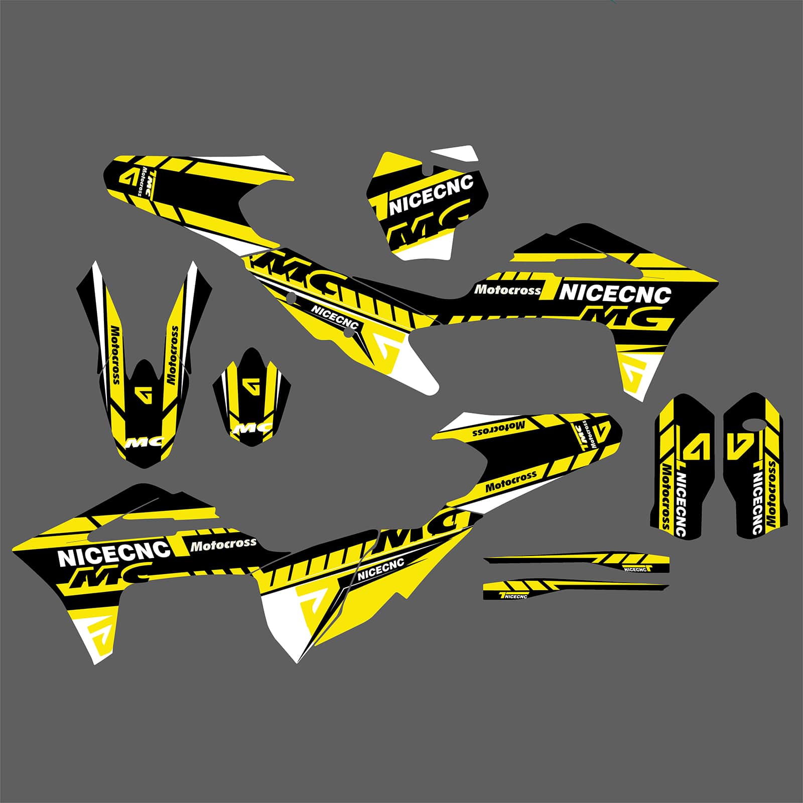 Motorcycle Team Full Graphics Background Sticker Decal Kits For GAS GAS MC Motocross 2021-2023