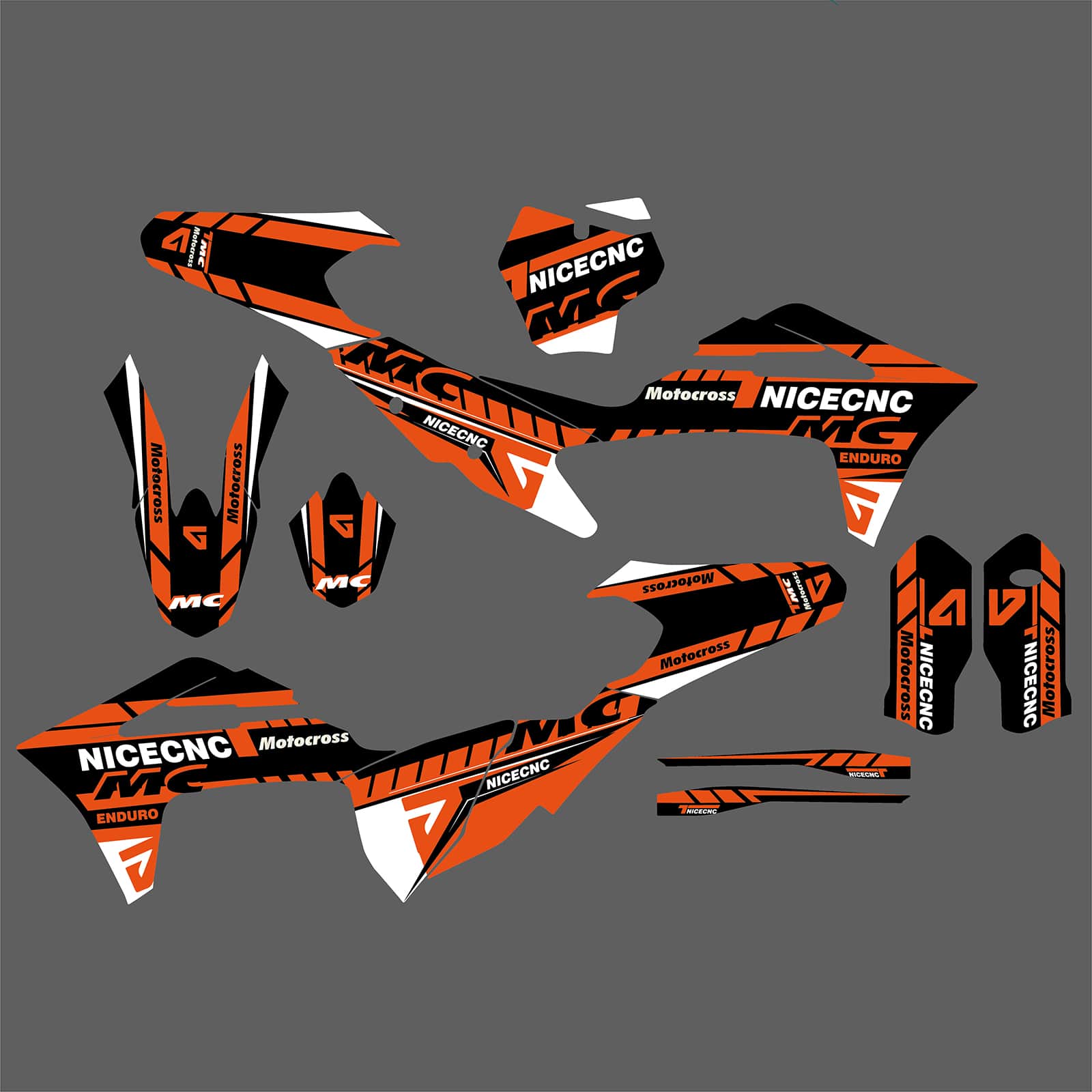 Motorcycle Team Full Graphics Background Sticker Decal Kits For GAS GAS MC Motocross 2021-2023