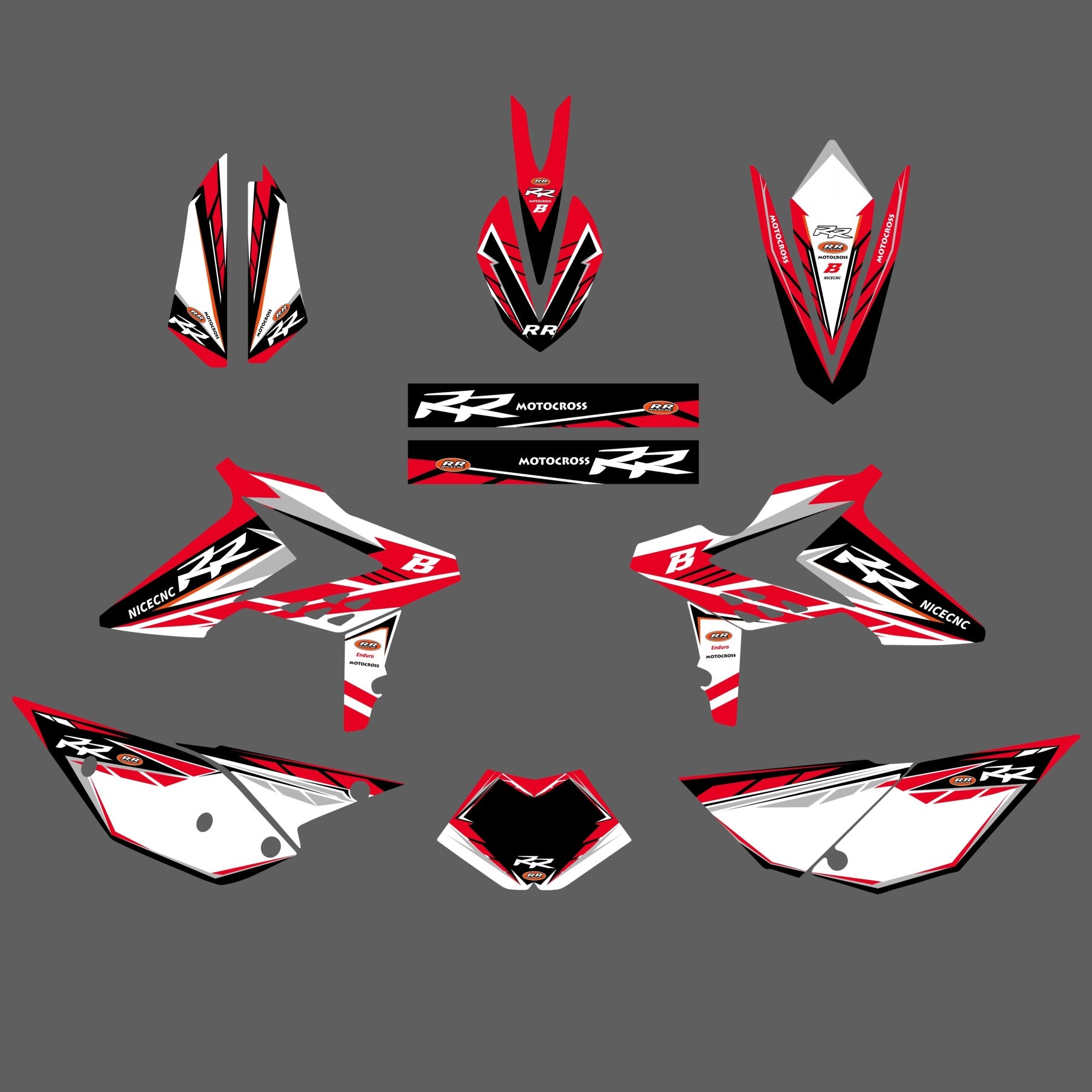 Graphics Decals Stickers Kit For Beta RR 2T/4T RR 250 300 350-480 498 2013-2017