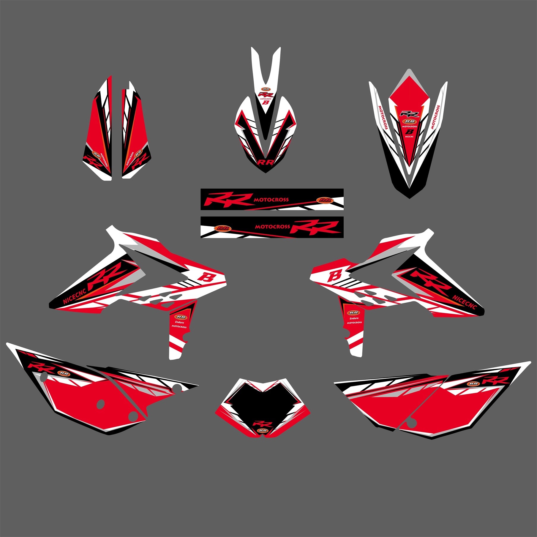 Graphics Decals Stickers Kit For Beta RR 2T/4T RR 250 300 350-480 498 2013-2017