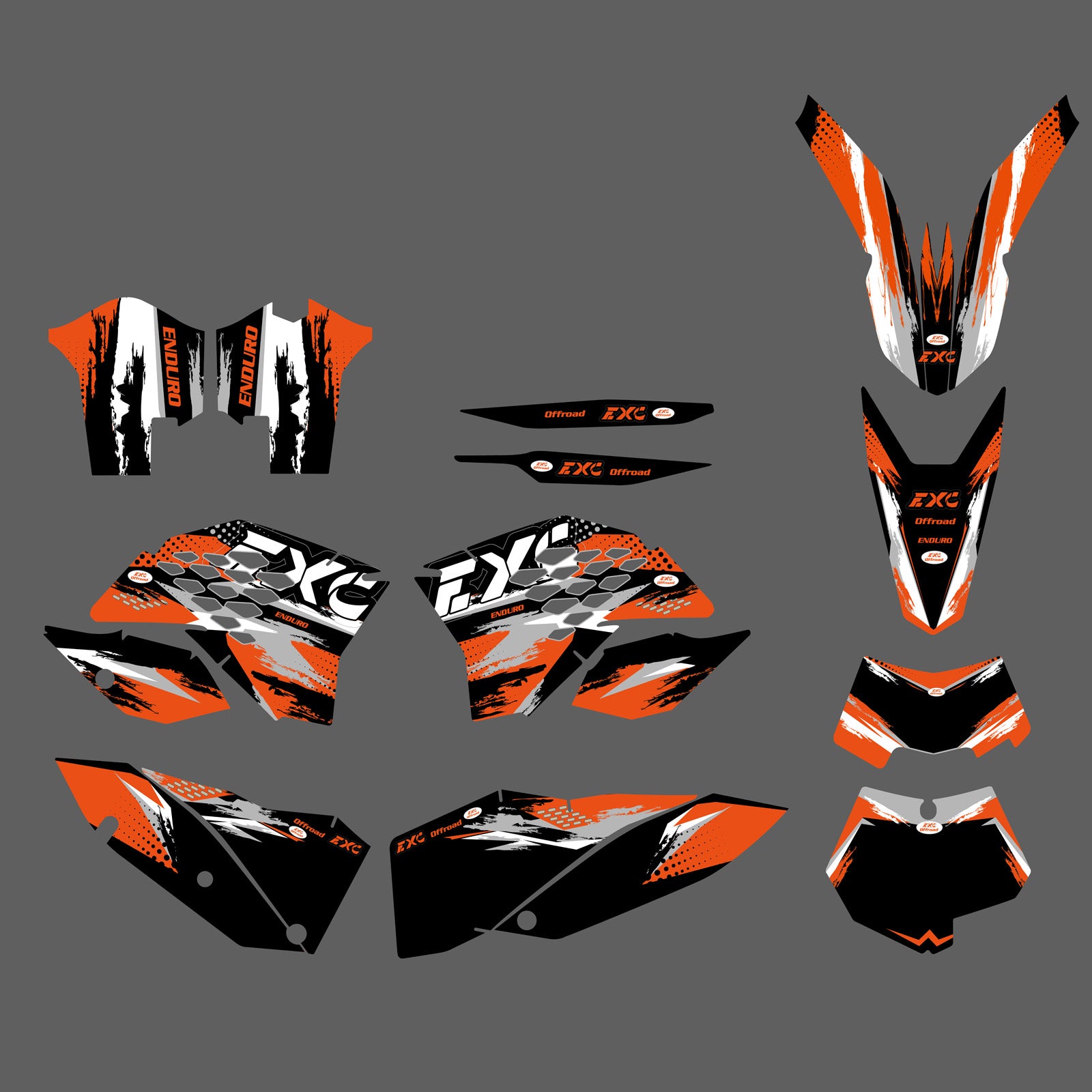 Motorcycle Full Graphic Decals Stickers For KTM EXC 2008-2011