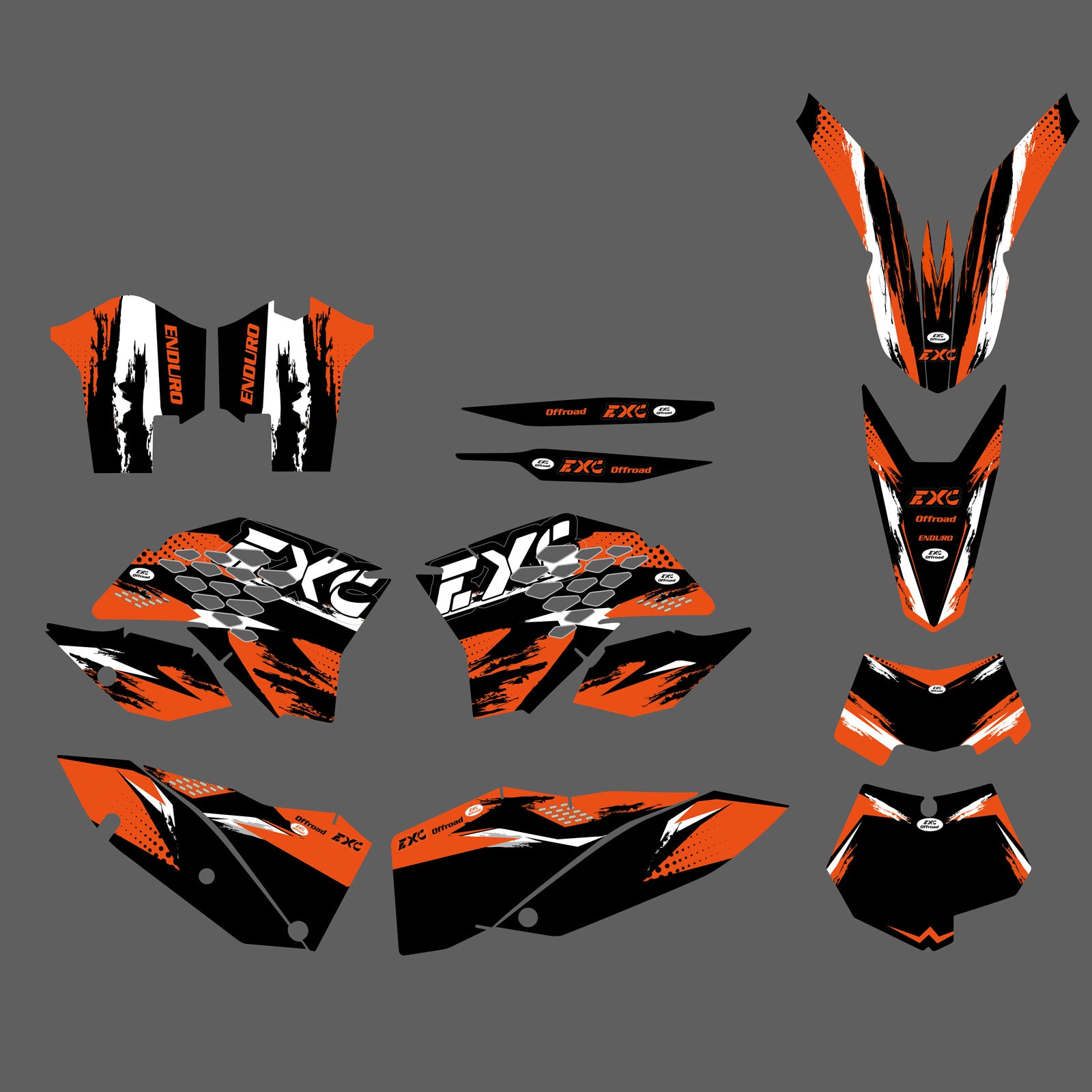 Motorcycle Full Graphic Decals Stickers For KTM EXC 2008-2011