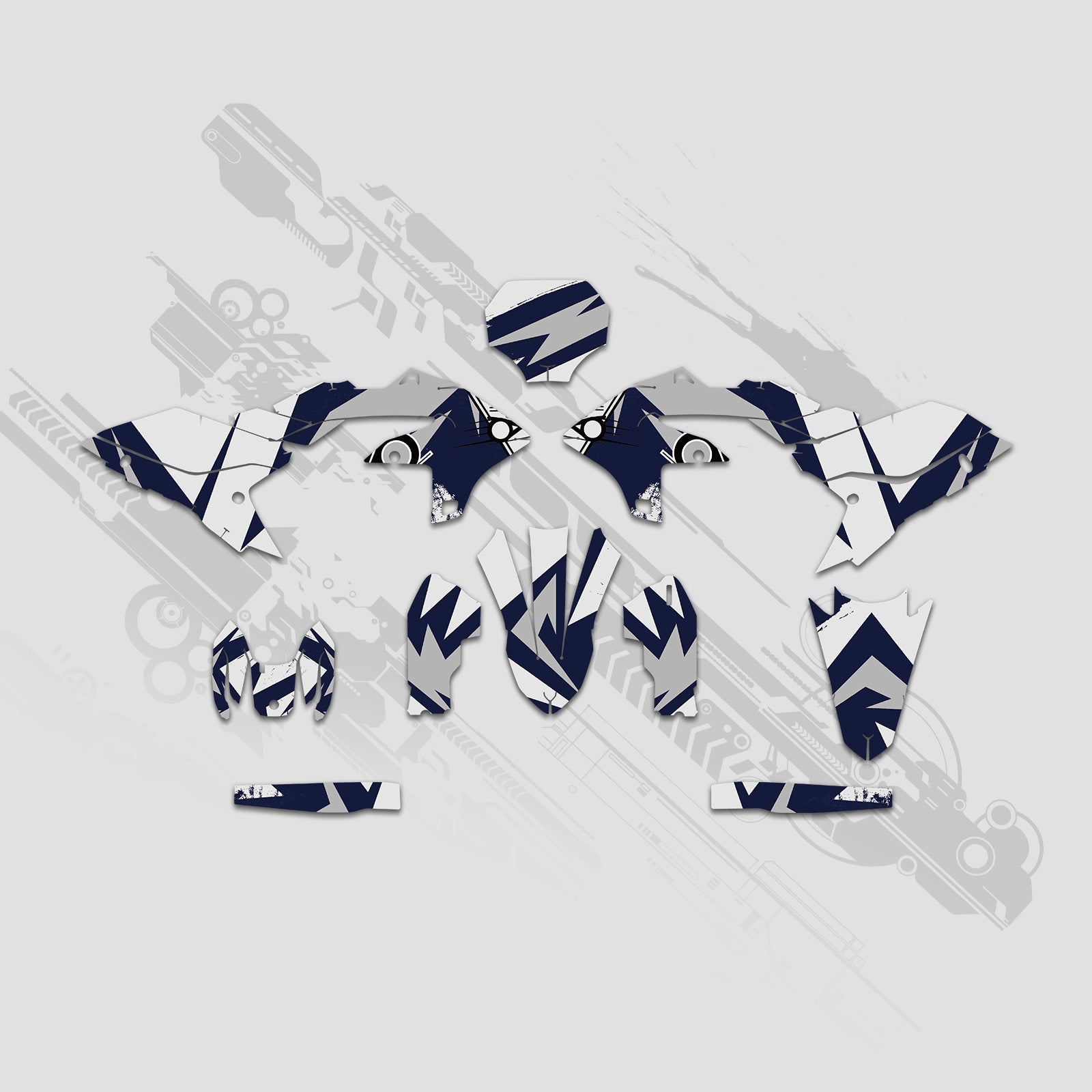 Motorcycle Full Graphics Decals Stickers Kit For Yamaha YZ250F YZ450F 2023-2024