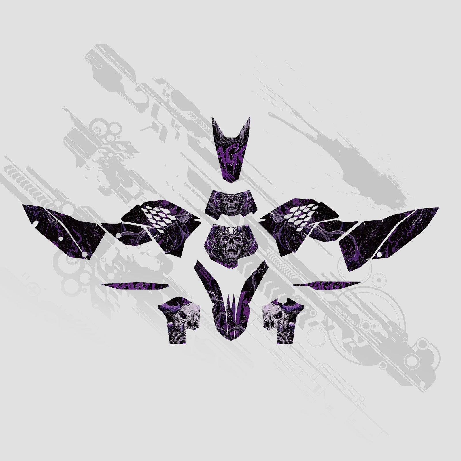 Motorcycle Full Graphics Decals Stickers Kit For KTM EXC 2008-2011