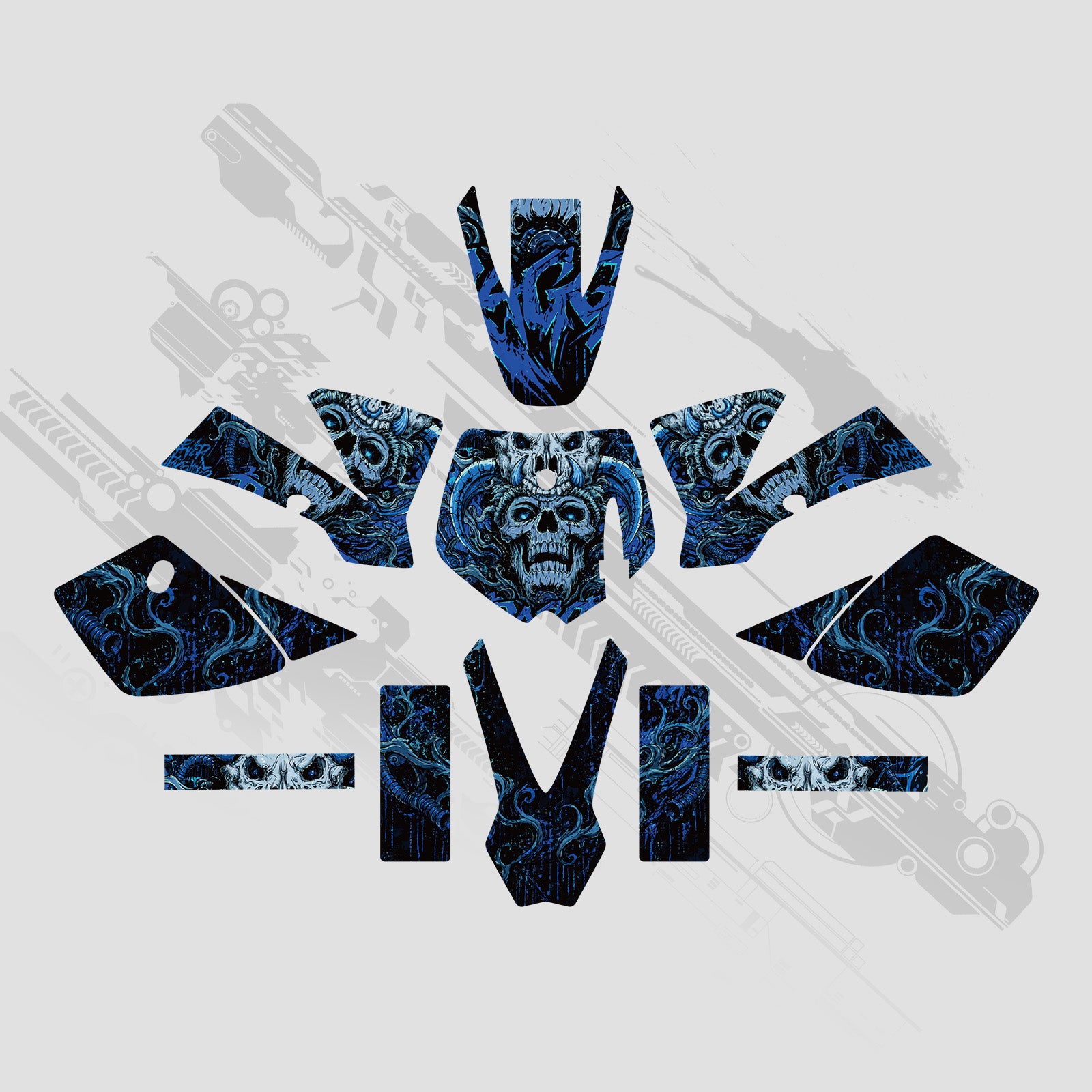 Motorcycle Full Graphics Decals Stickers Kit For KTM SX50 2002-2008