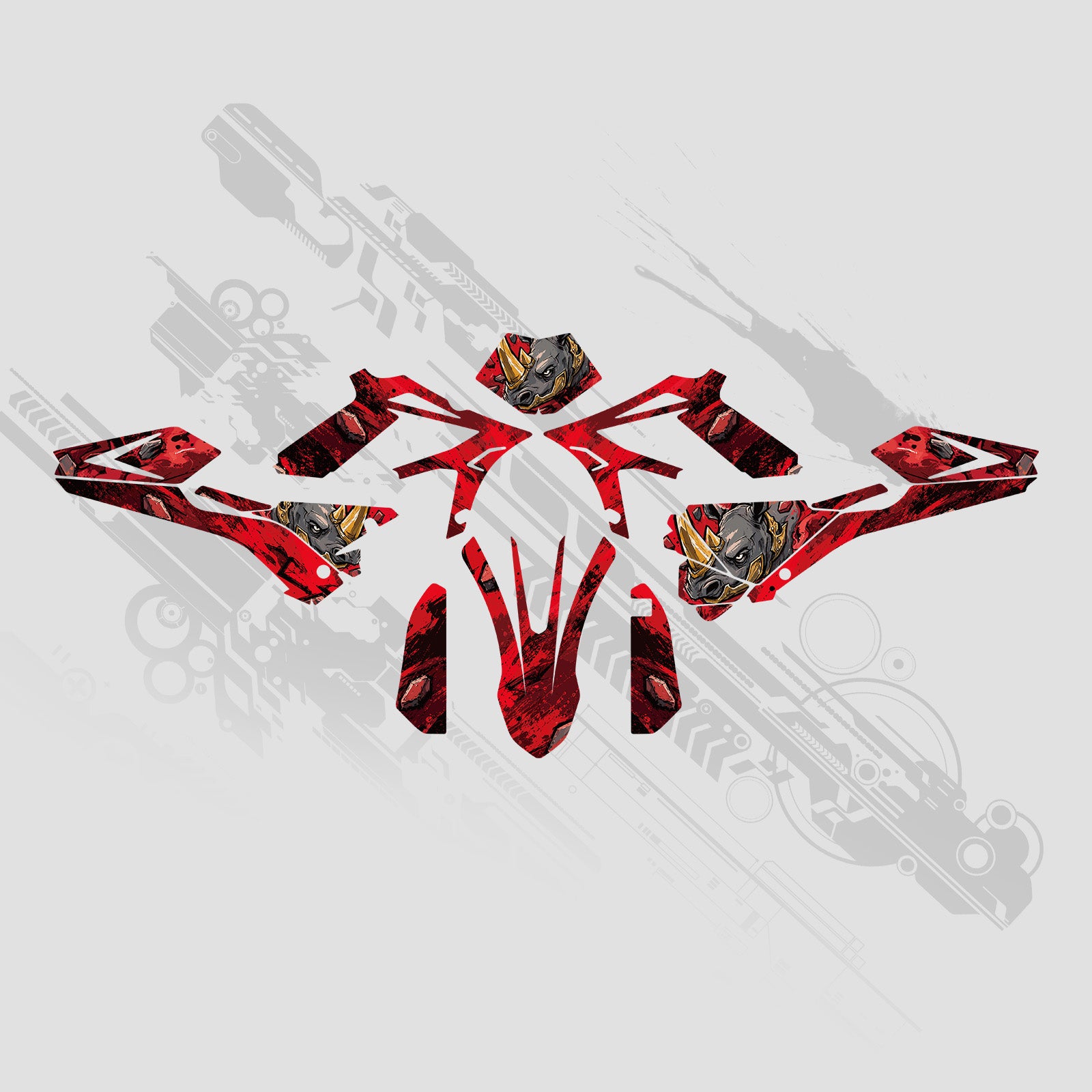 Full Graphics Decals Stickers Kit For BETA RR 250/300 2ST 350/400/450 4ST 2018-2019