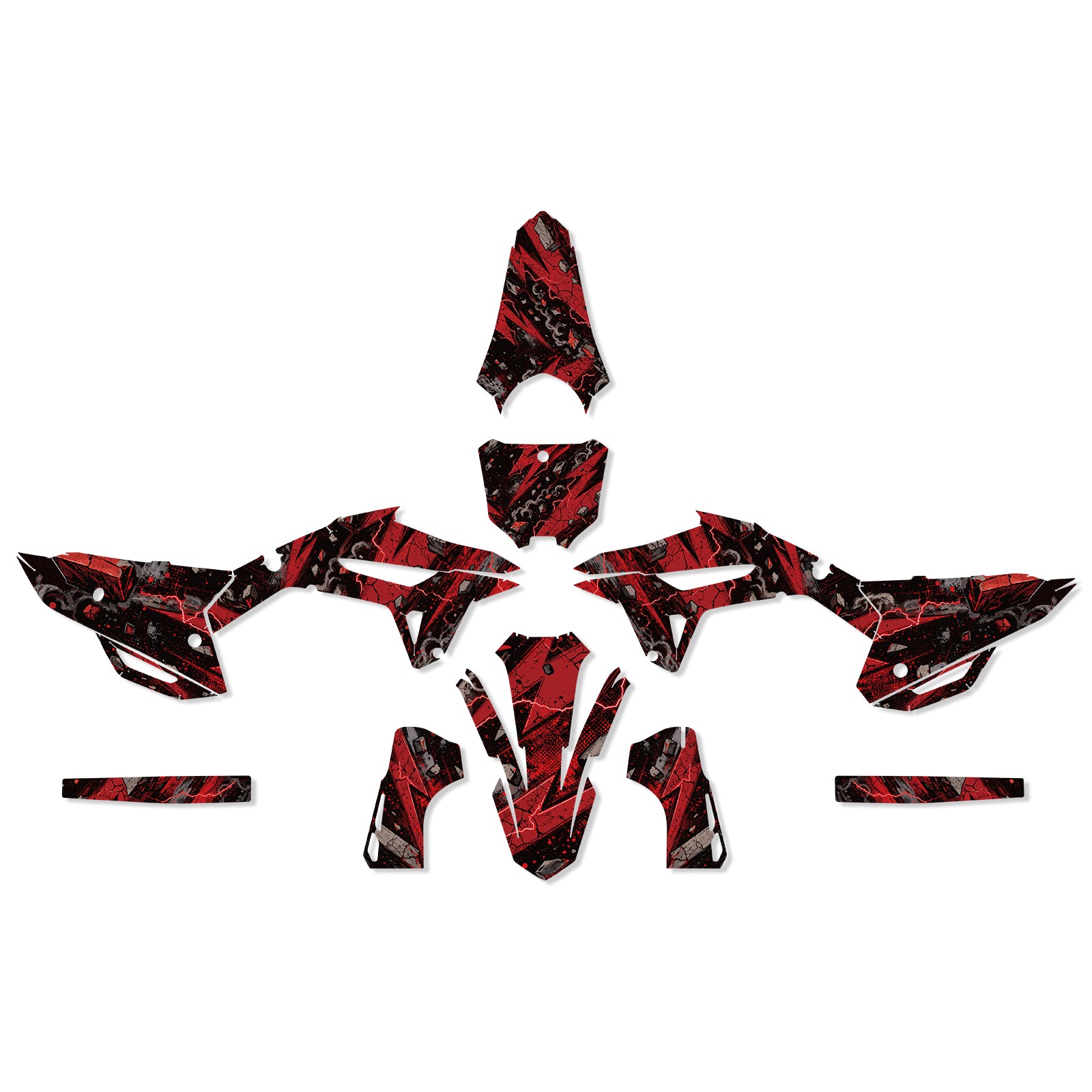 Motorcycle Full Graphics Decals Stickers Kit For HONDA CRF250 2022-2024