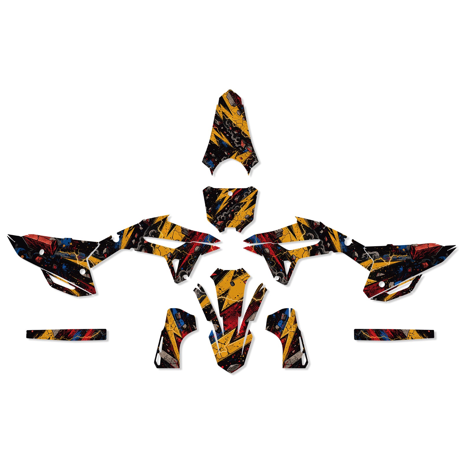 Motorcycle Full Graphics Decals Stickers Kit For HONDA CRF250 2022-2024