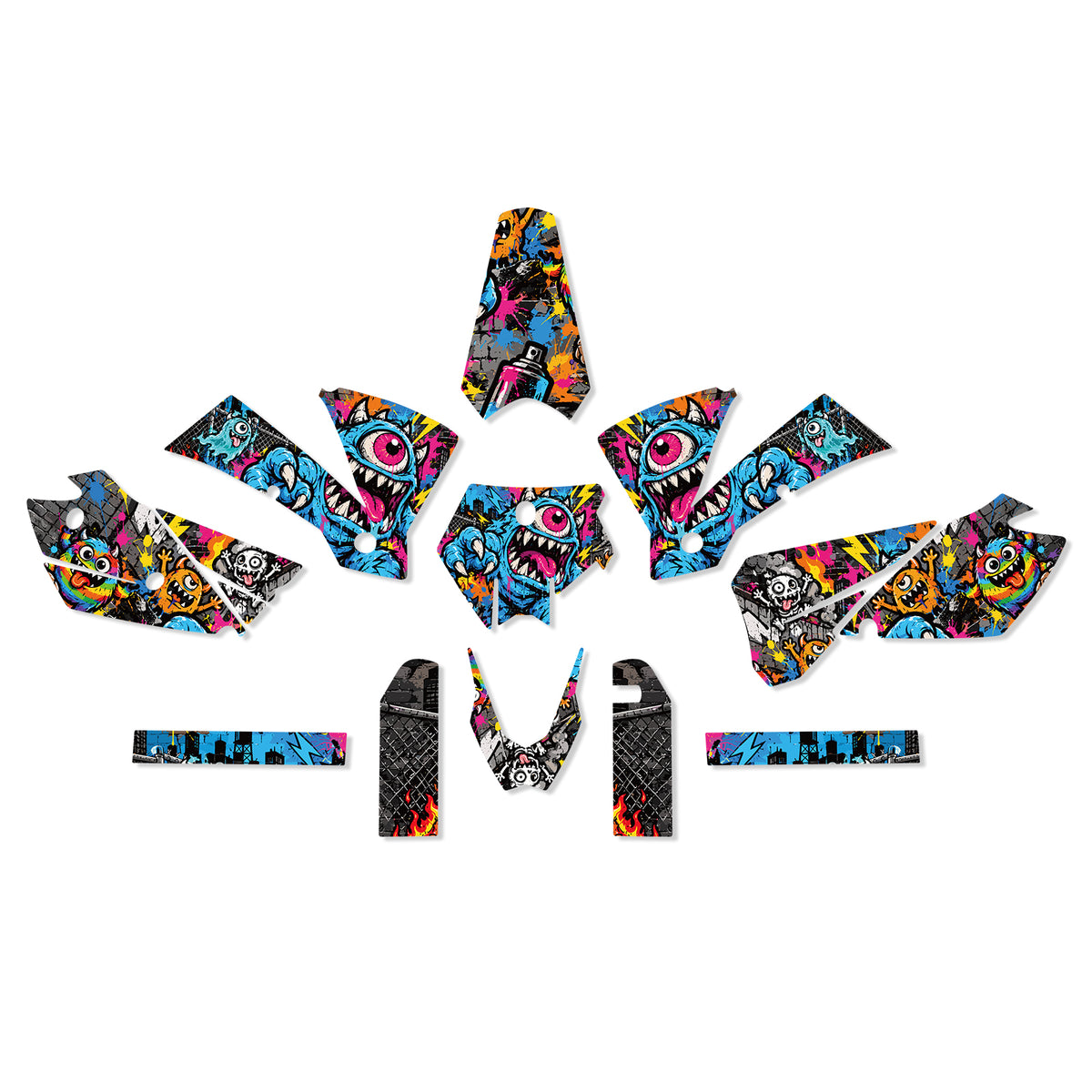 Motorcycle Full Graphics Decals Stickers Set For KTM SX 2003-2004