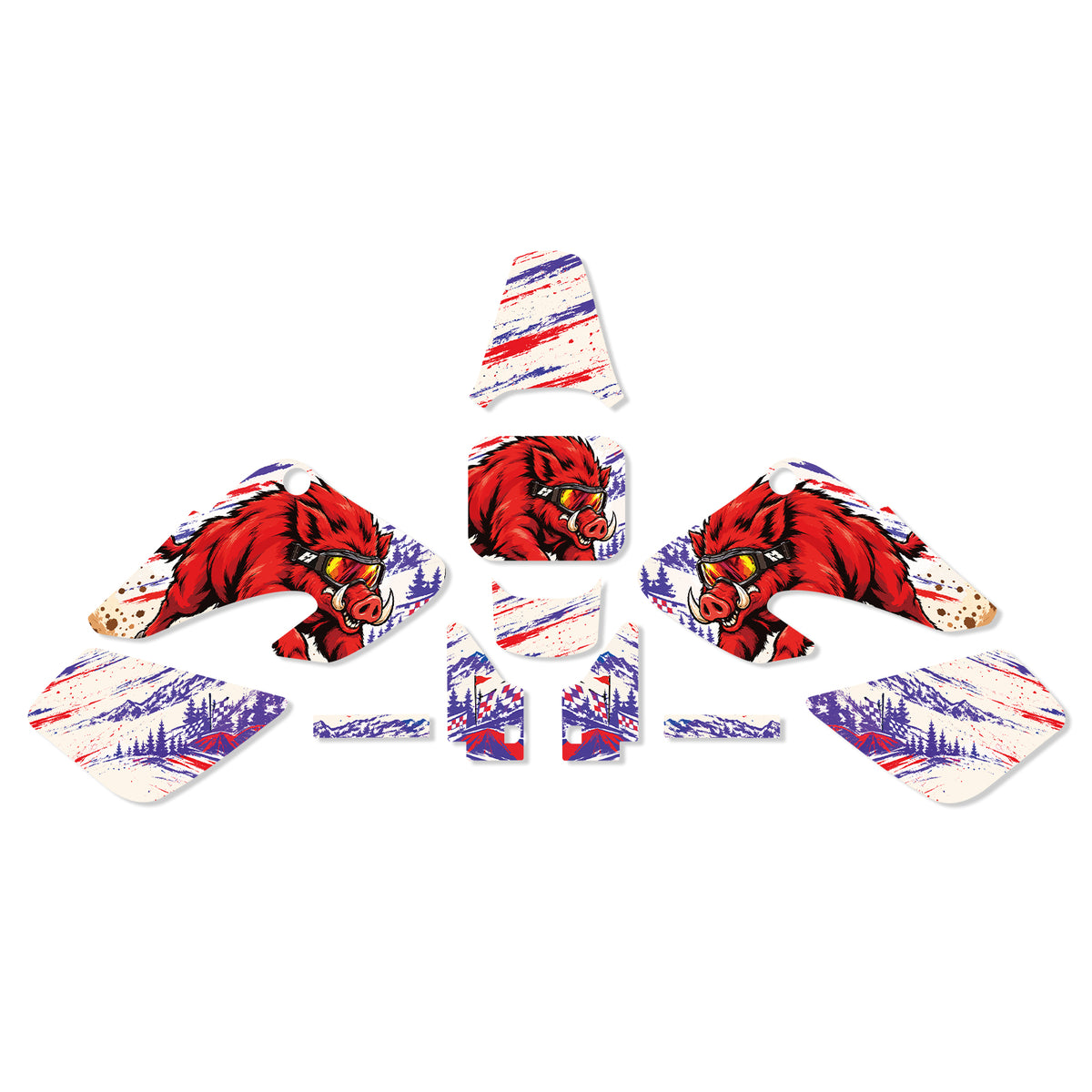 Motorcycle Full Graphics Decals Stickers Set For HONDA XR50 2000-2003