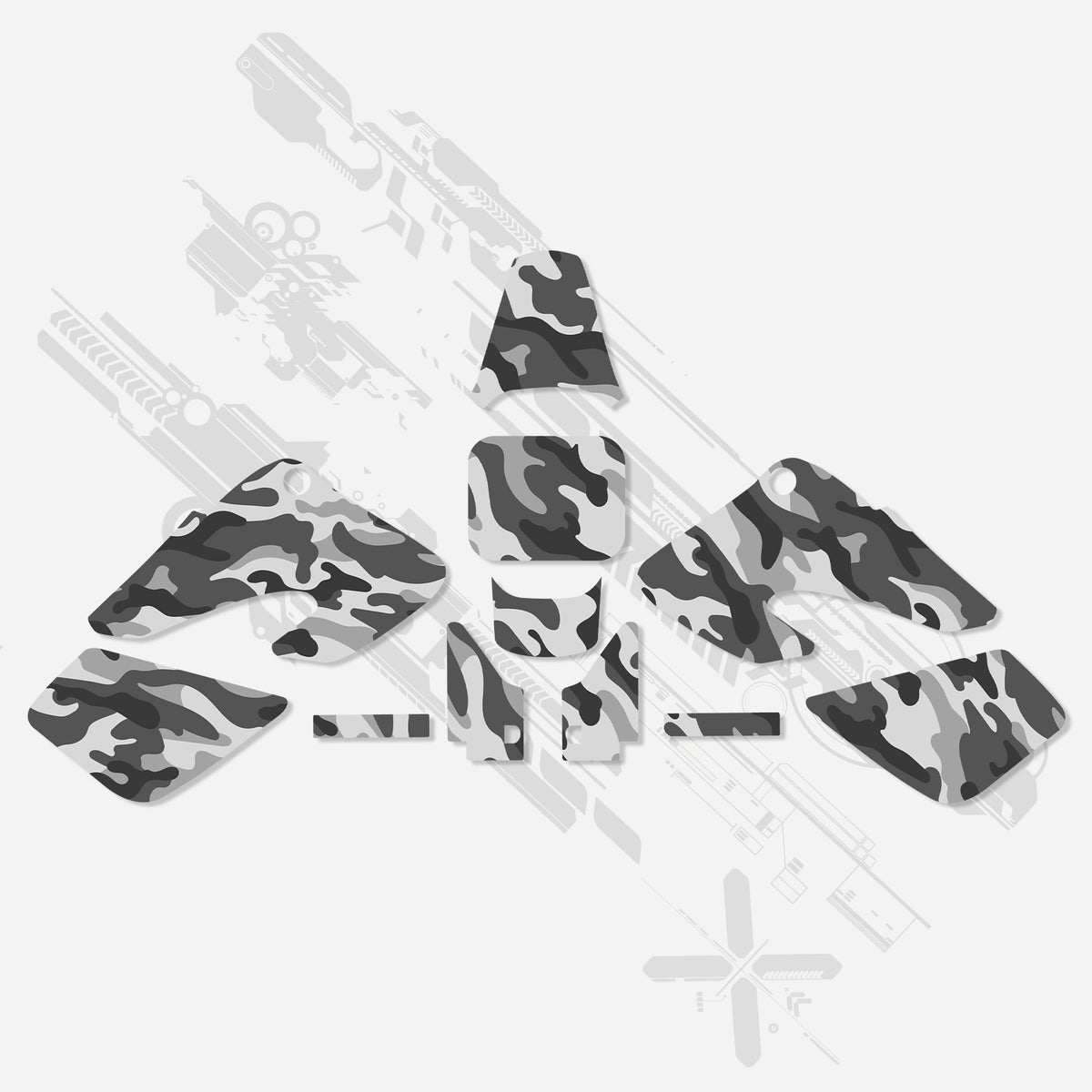 Motorcycle Full Graphics Decals Stickers Set For HONDA XR50 2000-2003