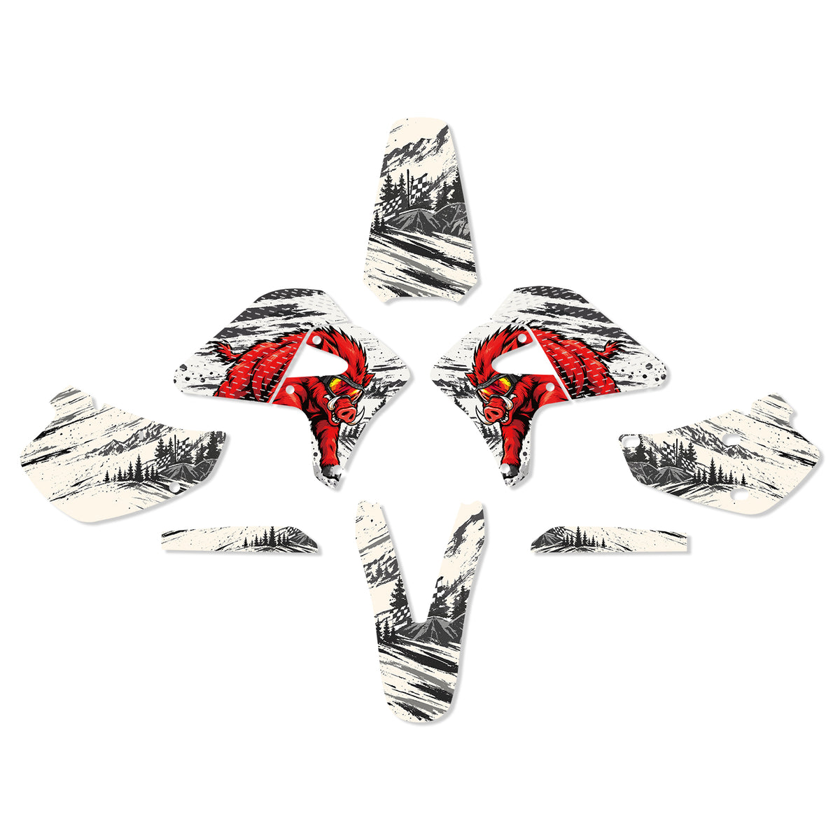 Motorcycle Full Graphics Decals Stickers Set For HONDA XR650R 2000-2009
