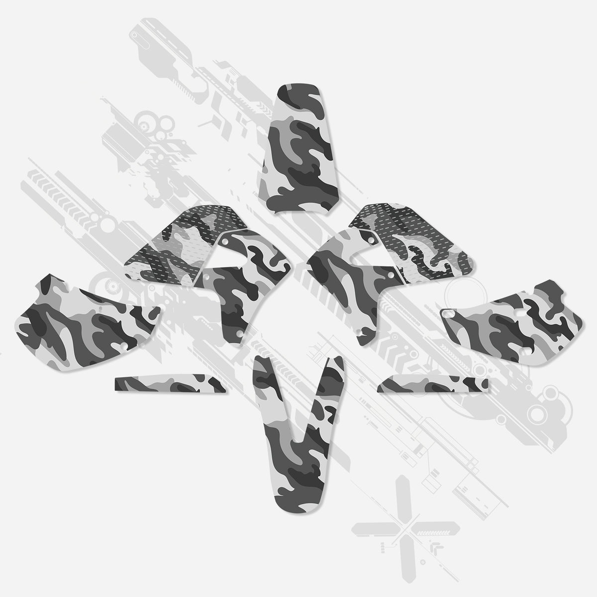 Motorcycle Full Graphics Decals Stickers Set For HONDA XR650R 2000-2009