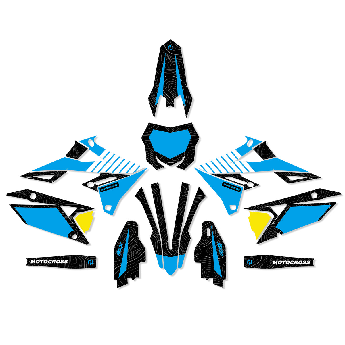 Motorcycle Full Graphics Decals Stickers Set For SUZUKI RMZ250 19-25 RMZ450 18-25