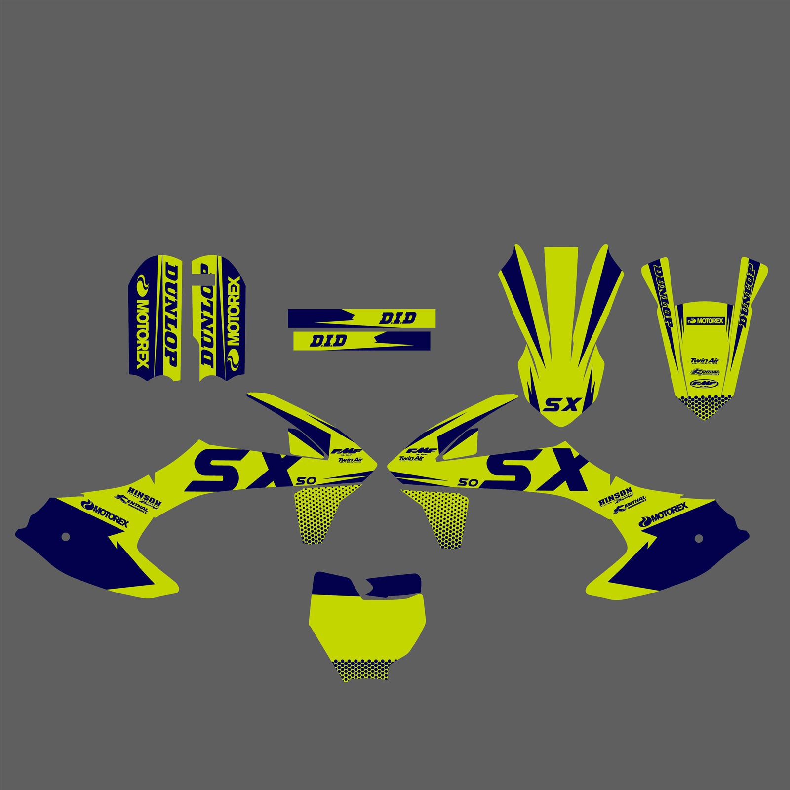 Team Graphics Backgrounds Decals Stickers for KTM SX50 2016-2022