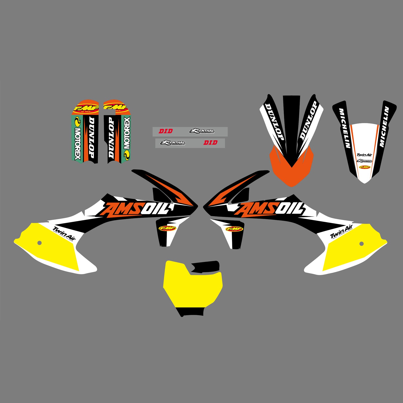 Team Graphics Backgrounds Decals Stickers for KTM SX50 2016-2022