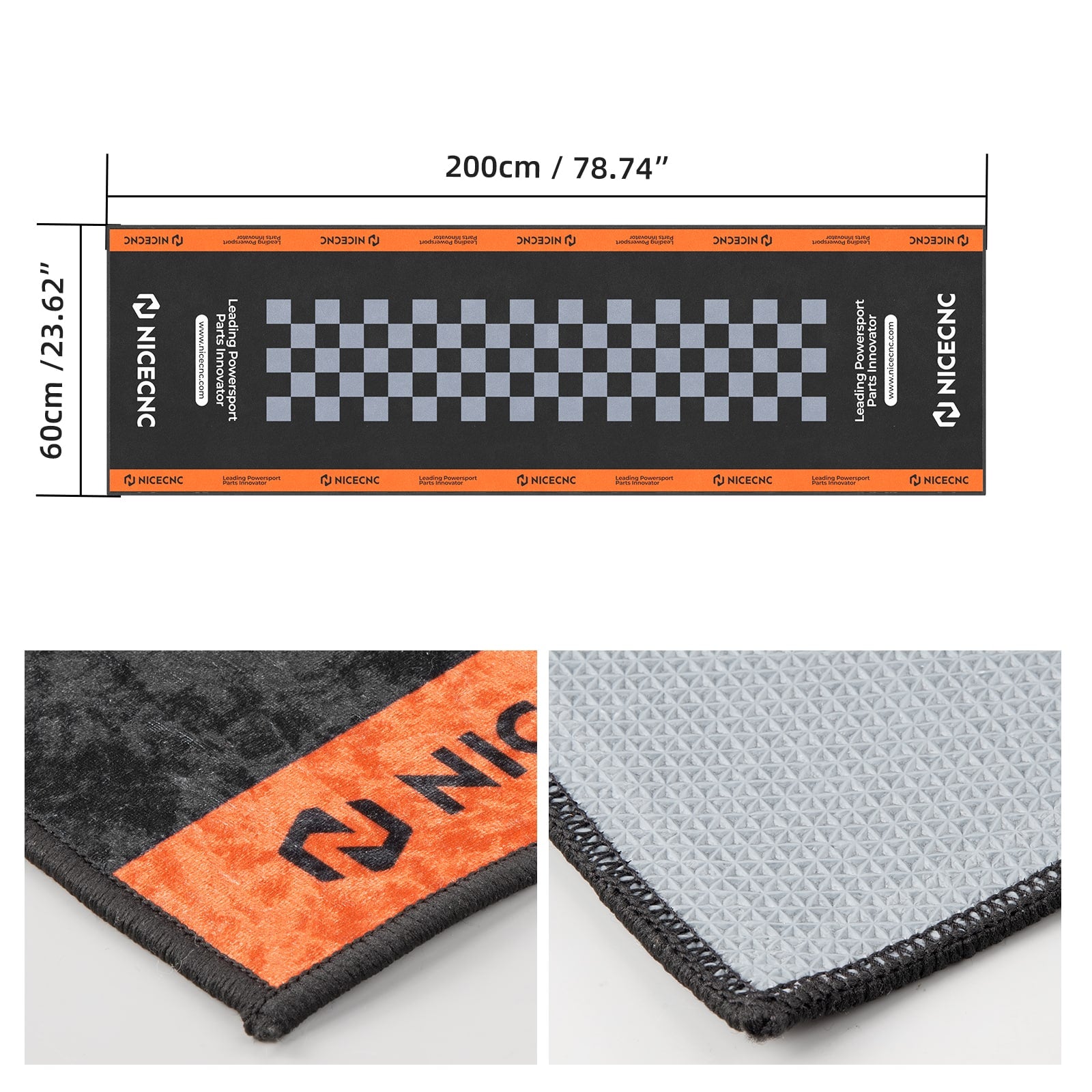 NICECNC Motorcycle Garage Display Parking Pit Mat Carpet