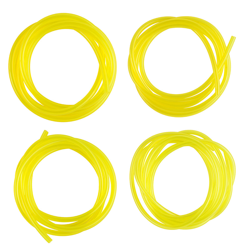 4x Polyurethane Petrol Fuel Gas Line Pipe Hose Tube For Trimmer/Chainsaw/Blower