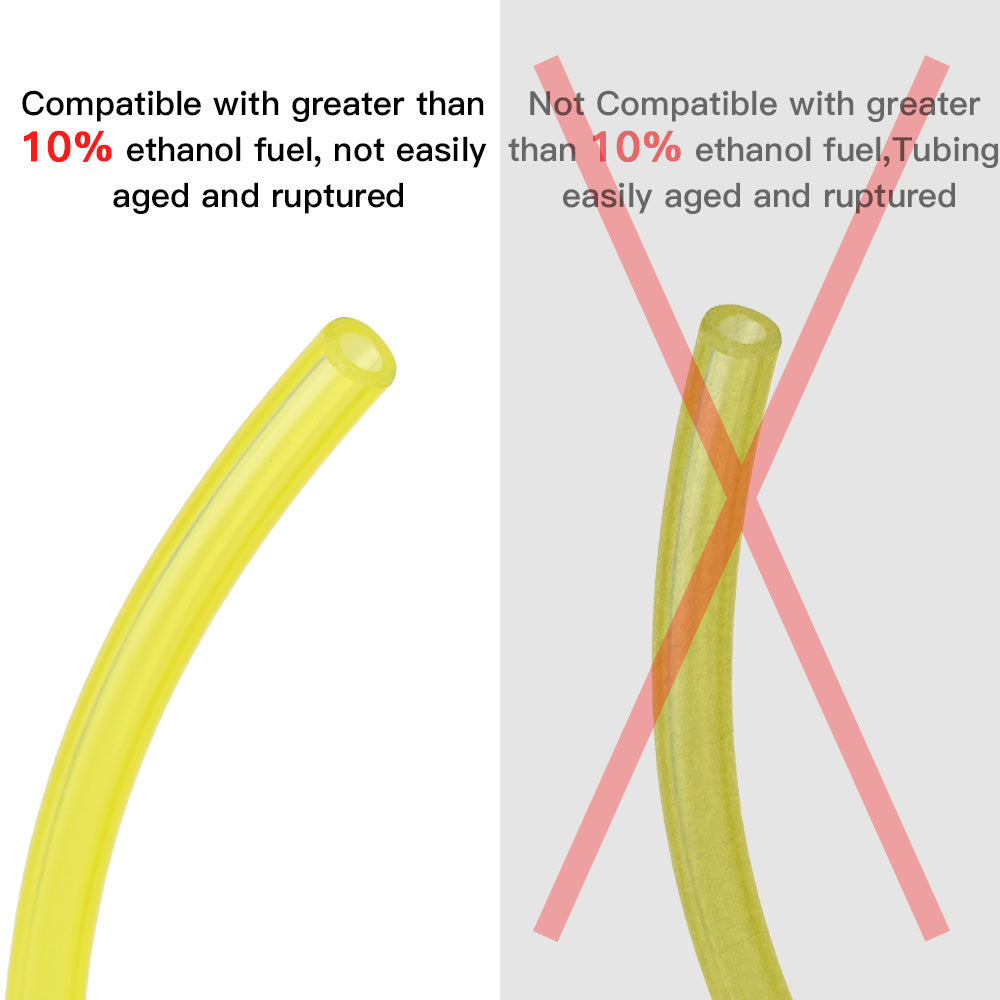 4x Polyurethane Petrol Fuel Gas Line Pipe Hose Tube For Trimmer/Chainsaw/Blower