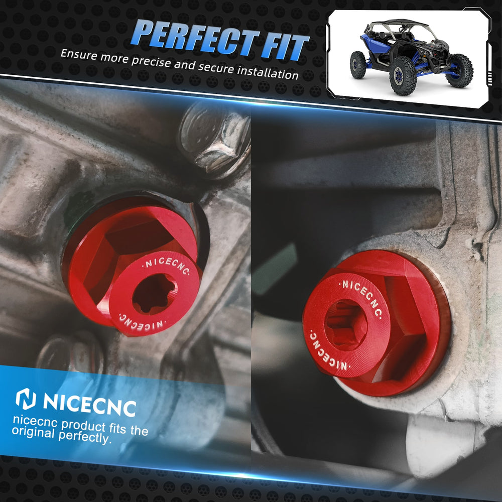 Polaris RZR XP General 1000 Magnetic Oil Fill Drain Plug Kit