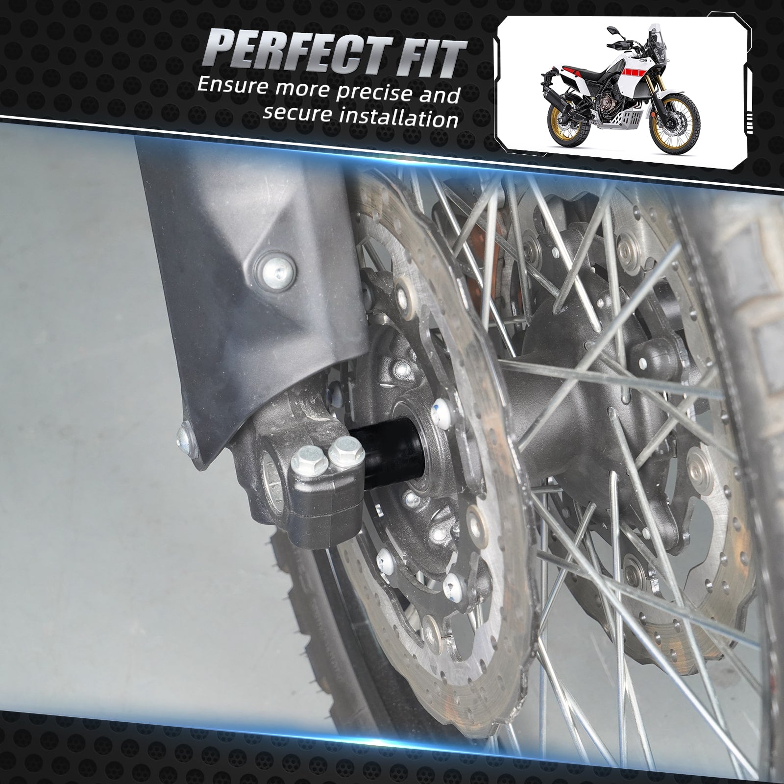 Front Wheel Spacers For Yamaha Tenere 700 /XTZ700 2019-2024