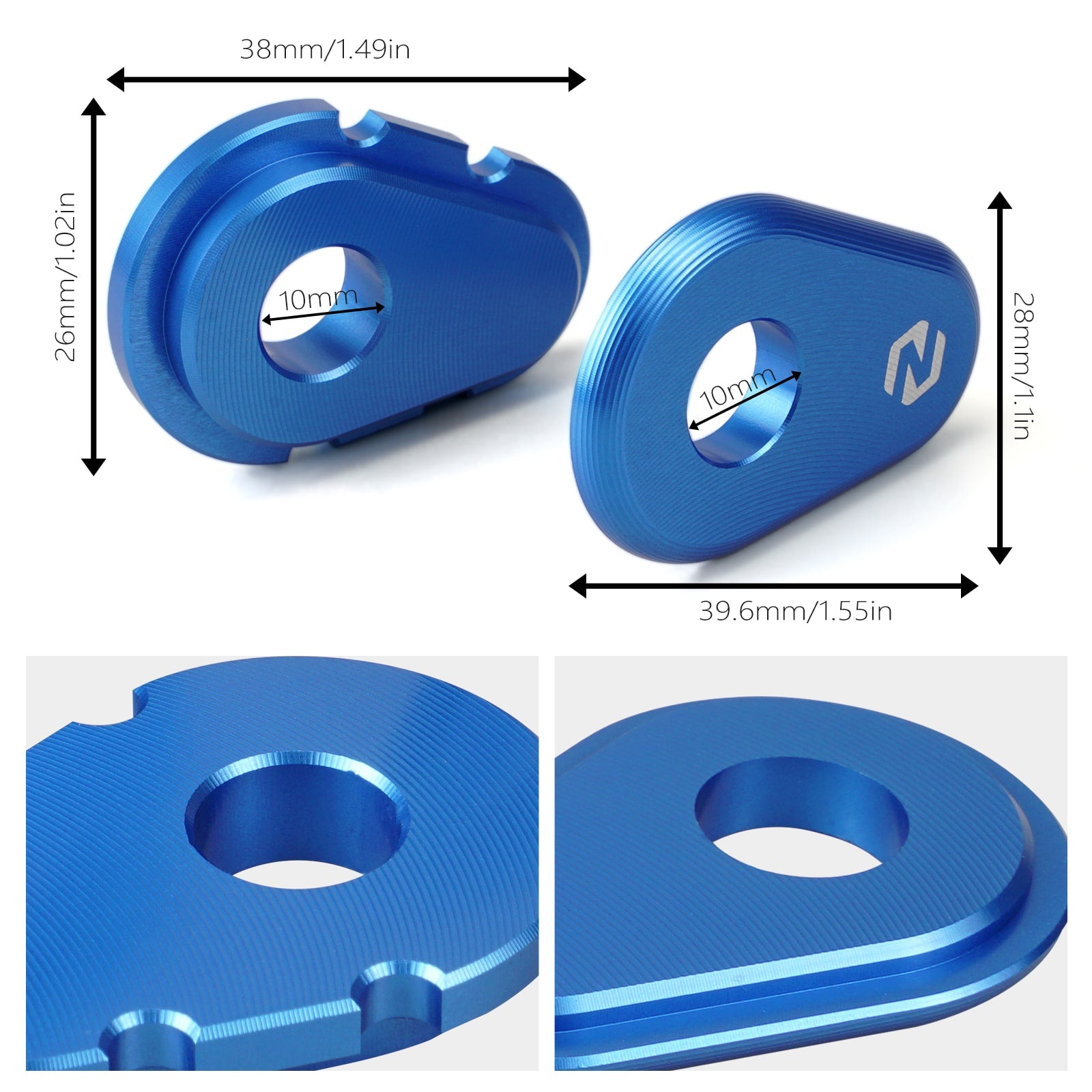 Pair Turn Signals Indicator Adapter Spacers For Yamaha Tenere 700 /XTZ700 2019-2023