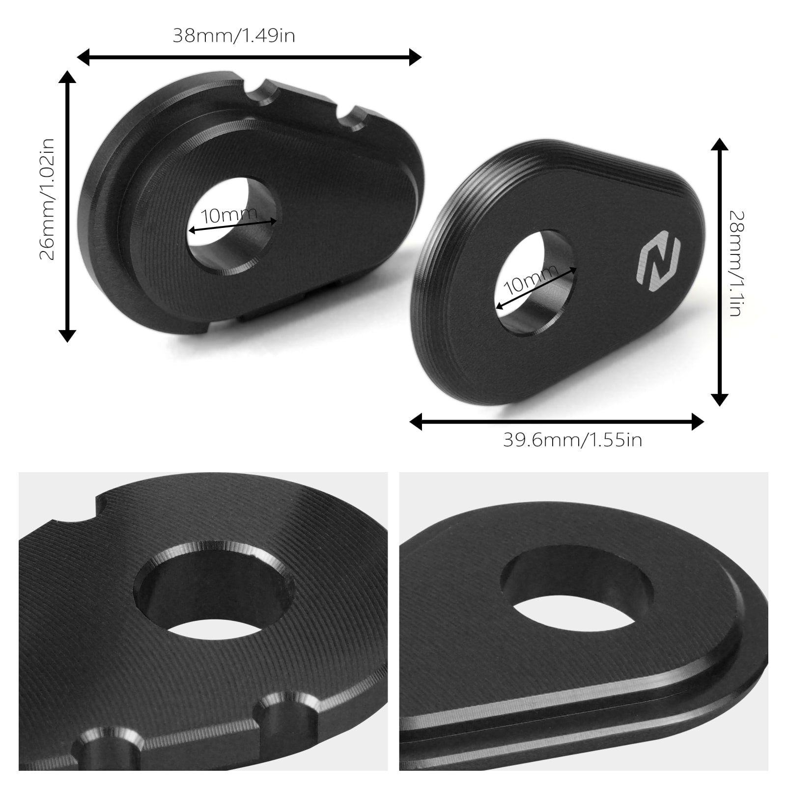 Pair Turn Signals Indicator Adapter Spacers For Yamaha Tenere 700 /XTZ700 2019-2023