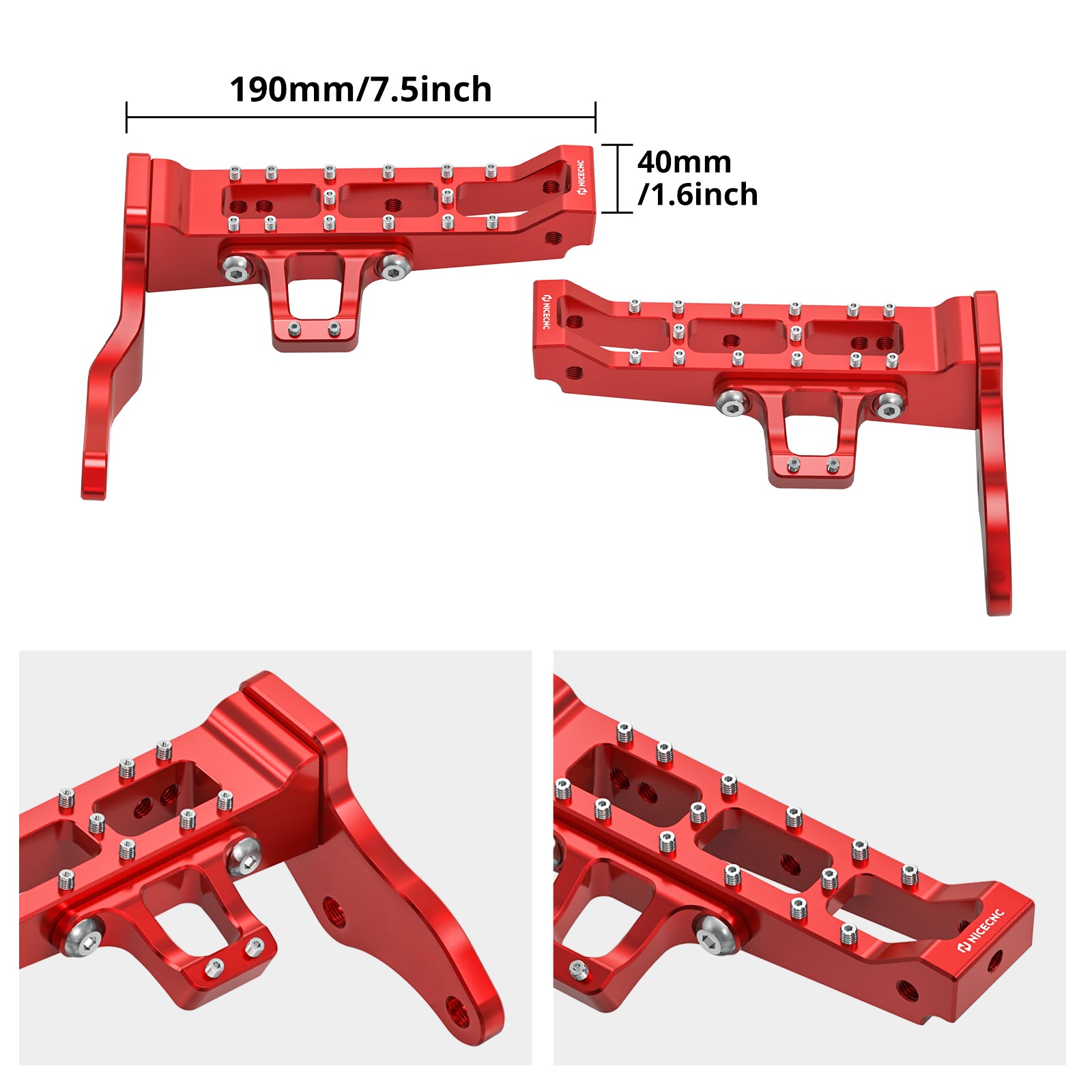 ATV Extended Wider Foot Pegs Pedals For Yamaha Banshee 350 1987-2006
