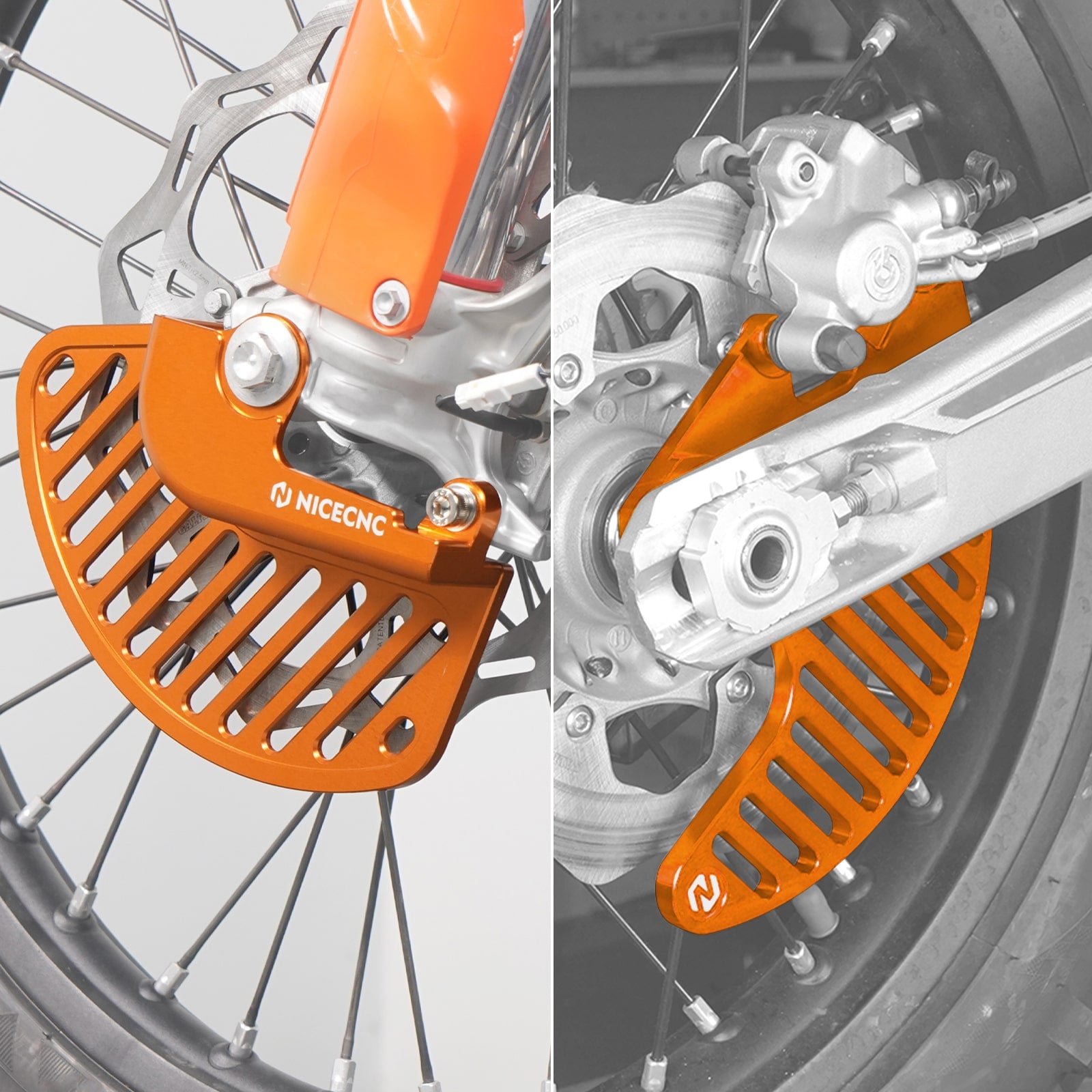 Front Rear Brake Disc Guard Kit For KTM 350 500 EXC-F