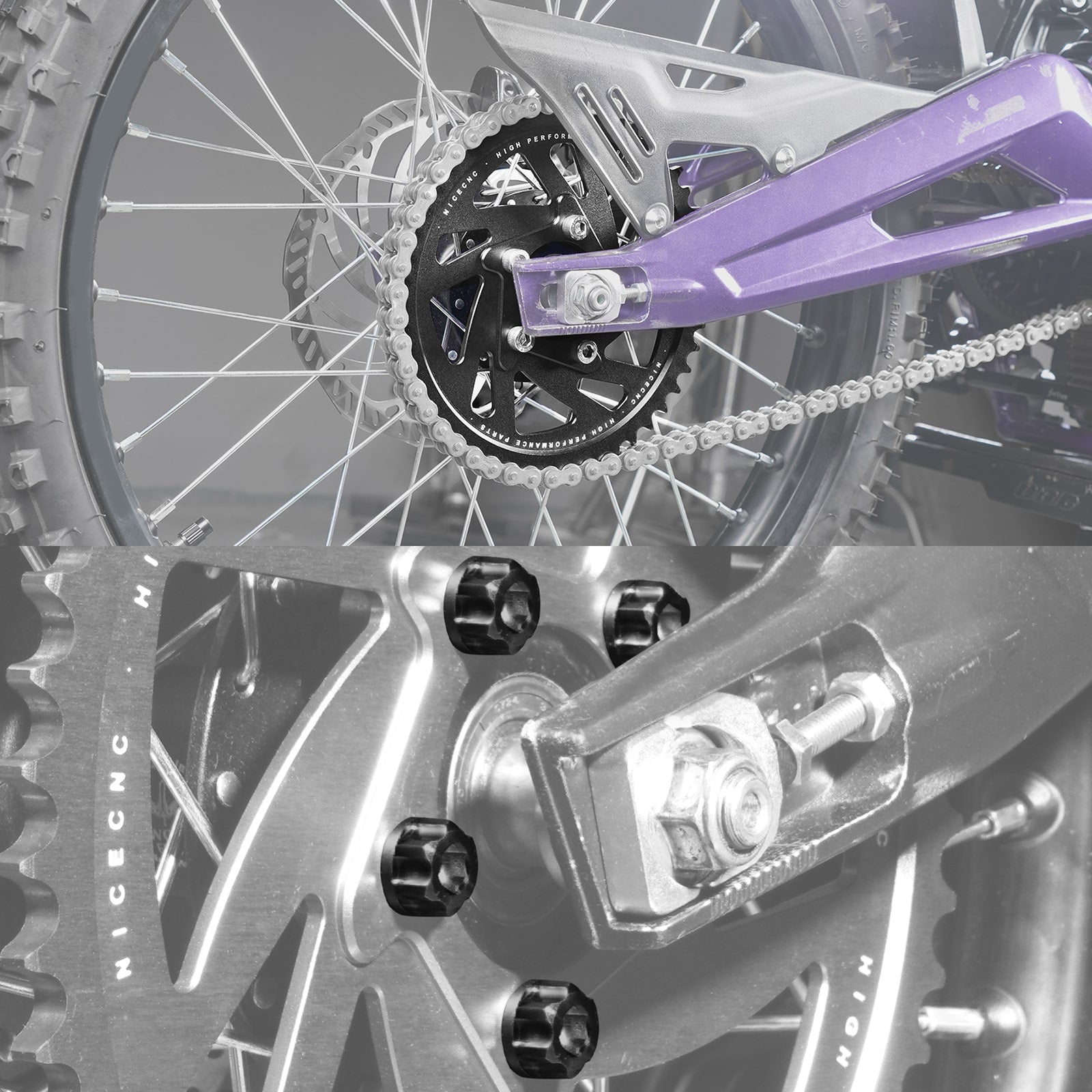 48T Rear Sprocket & Sprocket Bolts For Surron Light Bee X S Segway X160 X260