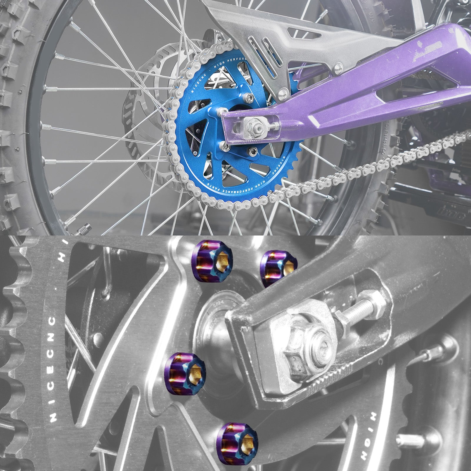 48T Rear Sprocket & Sprocket Bolts For Surron Light Bee X S Segway X160 X260