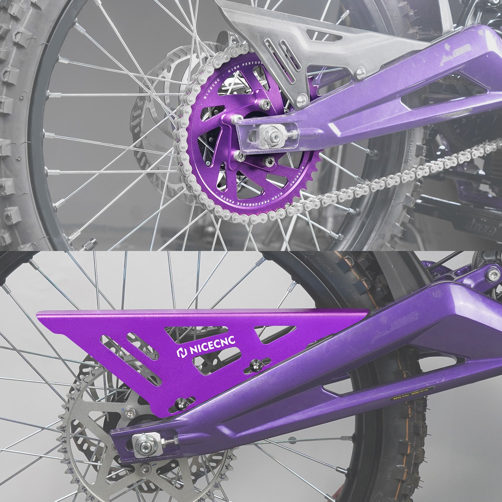48T Rear Sprocket & Chain Guard For Surron Light Bee X / S Segway X160 X260