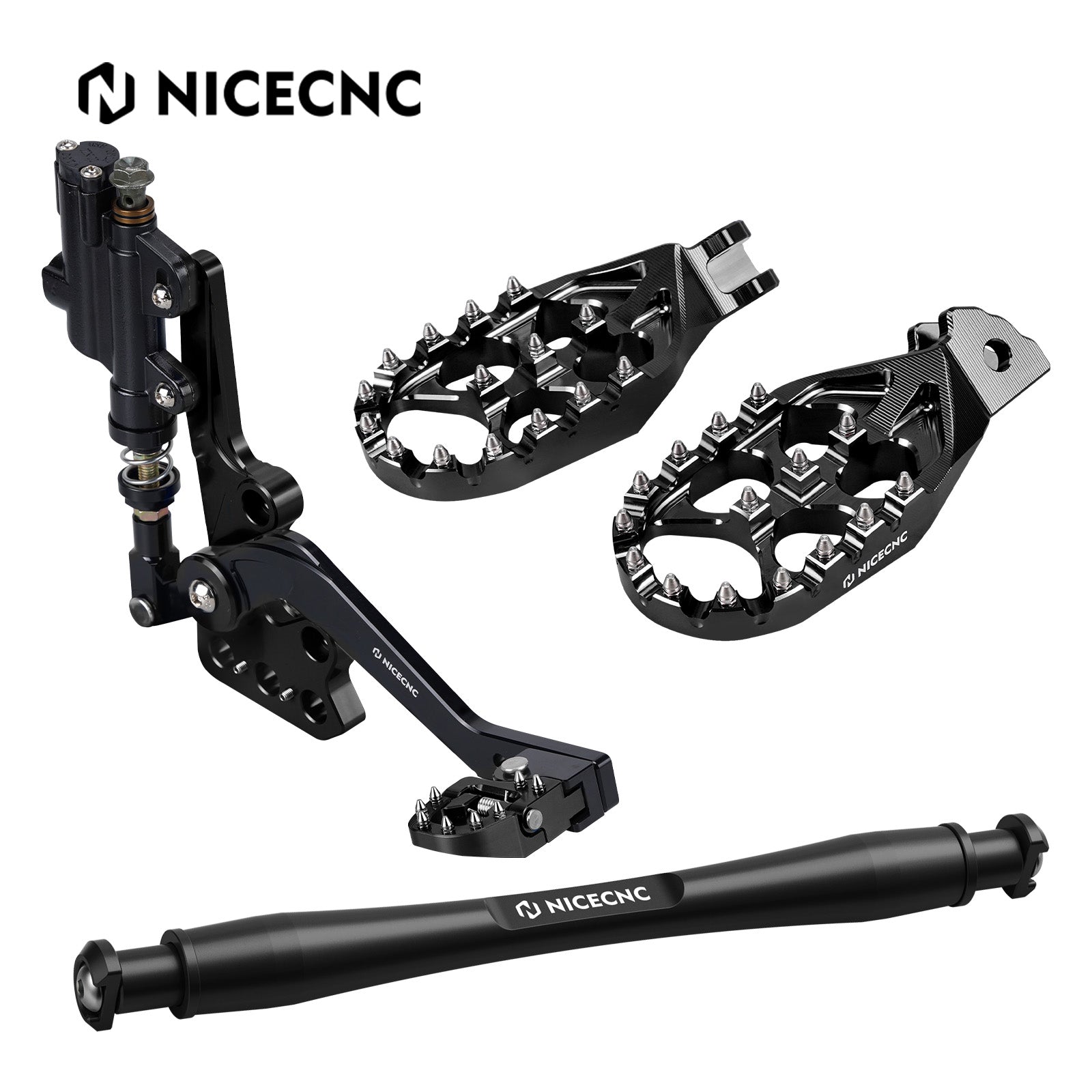 Hydraulic Rear Foot Brake + Enlarged Foot Pegs + Support Brace For Surron Light Bee X S