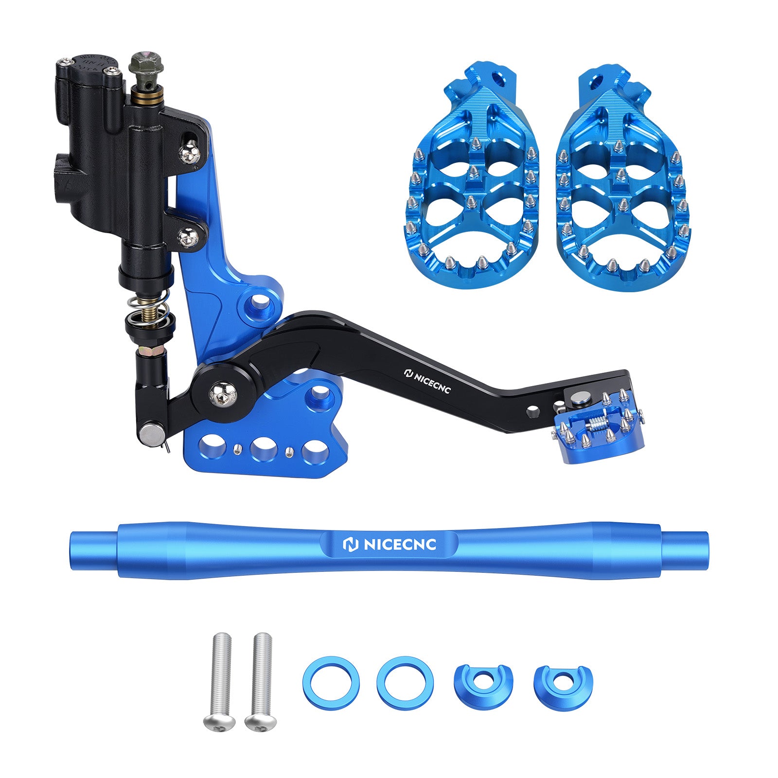 Hydraulic Rear Foot Brake + Enlarged Foot Pegs + Support Brace For Surron Light Bee X S