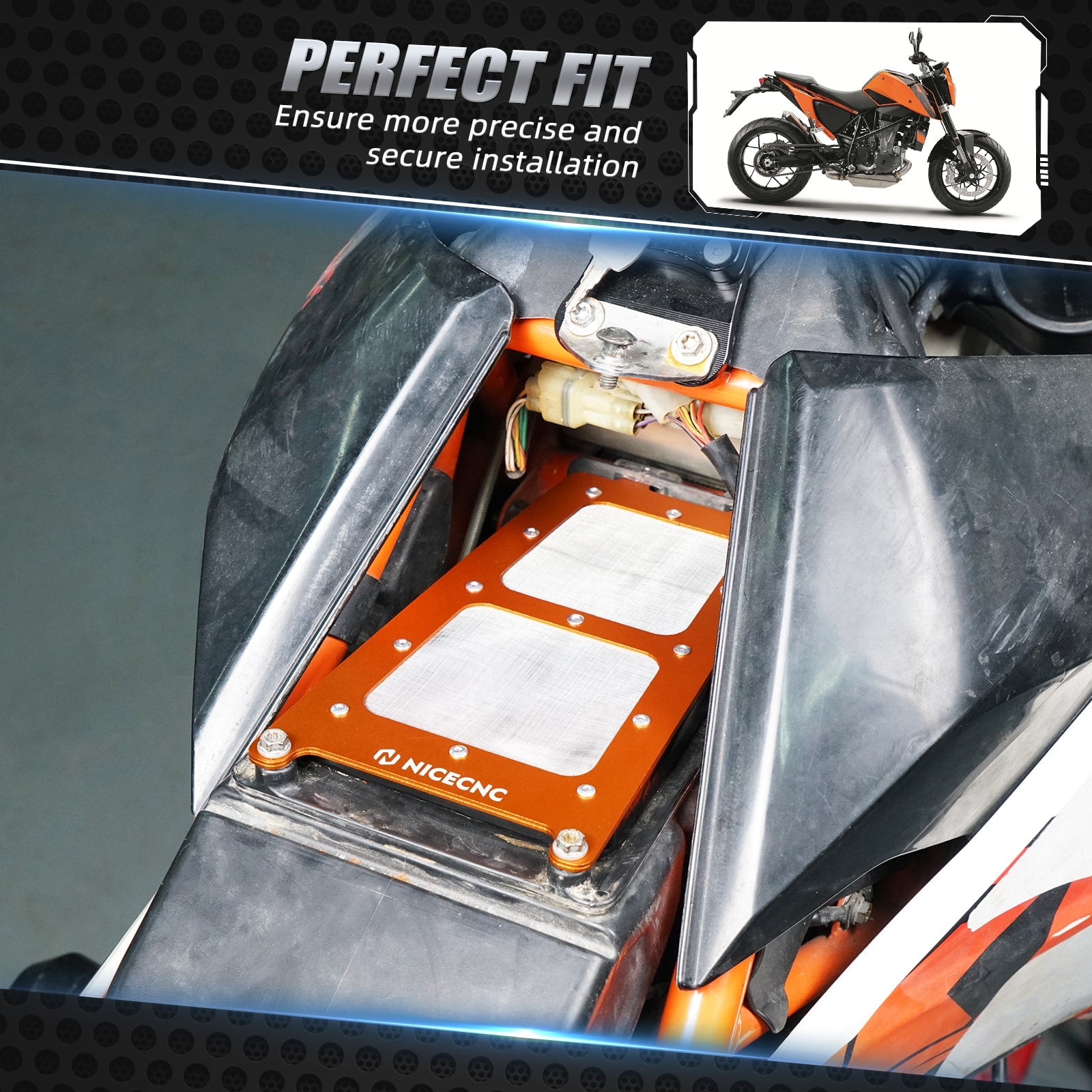 Air Filter Box Top Cover for KTM 690 Enduro R/SMC 08-23 Husqvarna 701 Enduro 16-24 GasGas 700 SM/ES 22-24