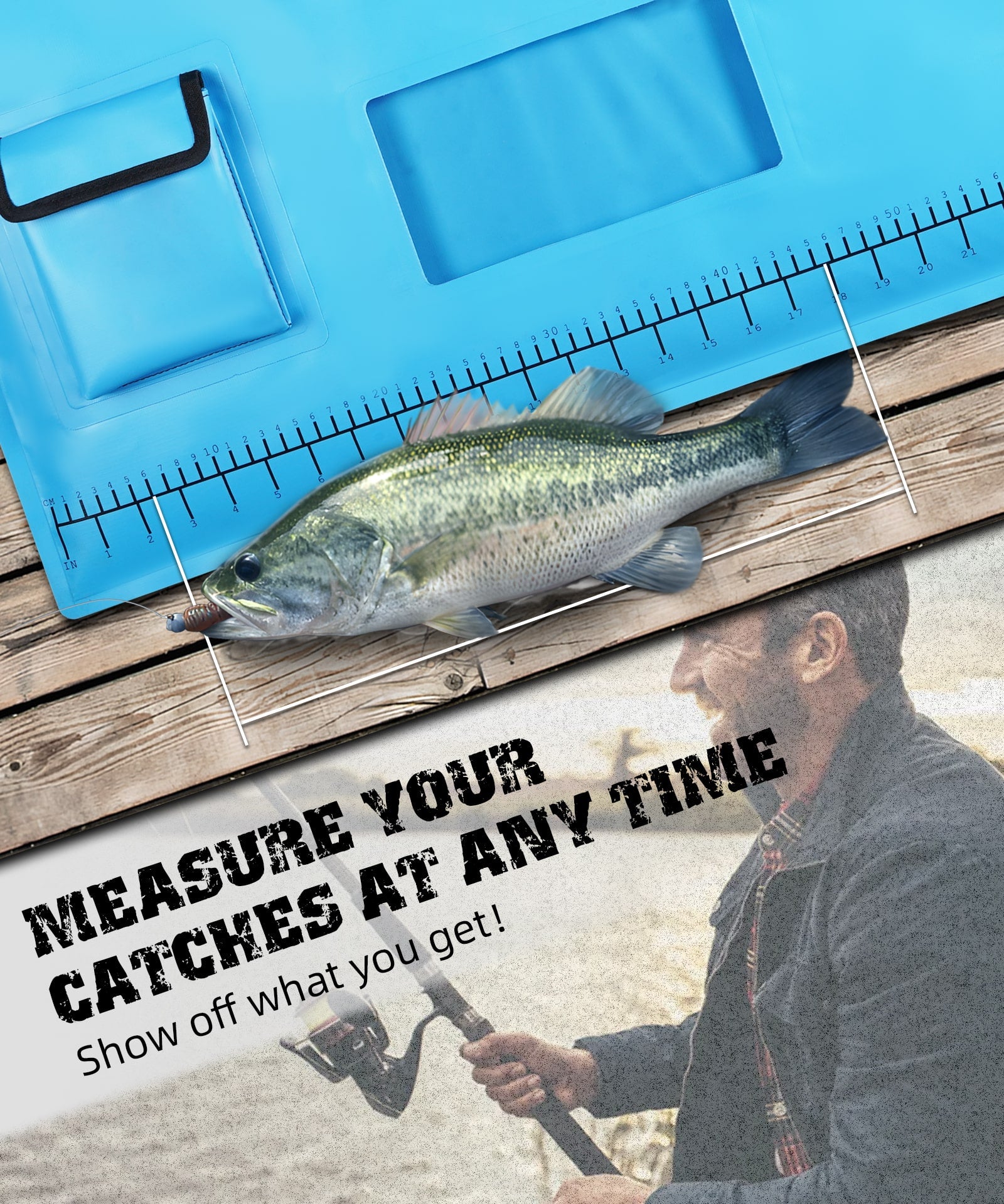 ARCFOX Fish Tournament Bag Removable Mesh Bag See-through Pocket