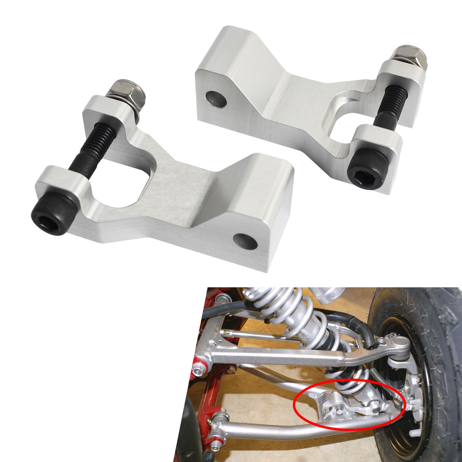 ATV Front A-Arm Lowering Kit For Yamaha Raptor 700 Blaster 200 Banshee 350 YFZ450