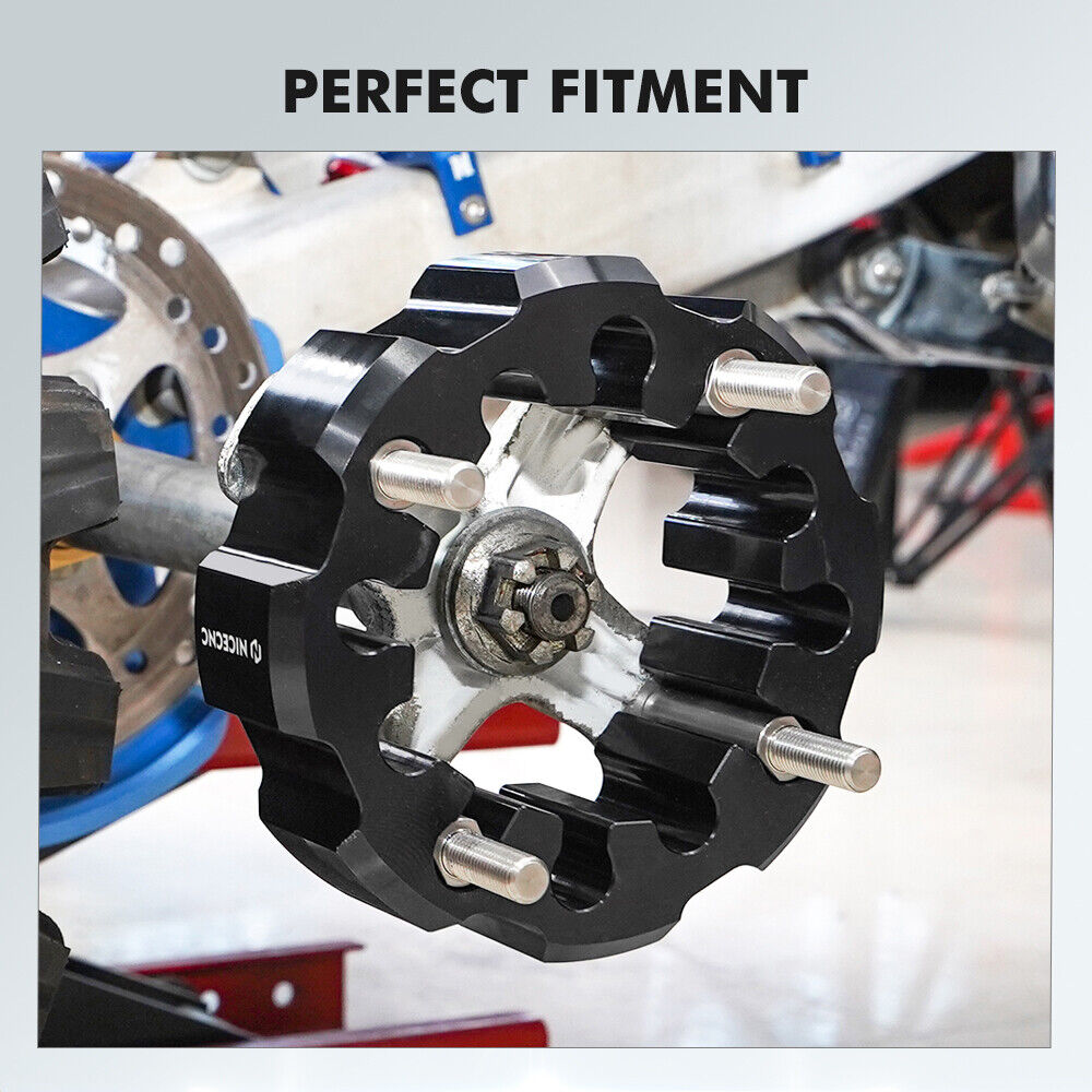 Add 45mm ATV Front Wheel Hub Centric Spacers For Yamaha Raptor 700 Blaster 200 Can-Am Outlander 330 Honda TRX450R