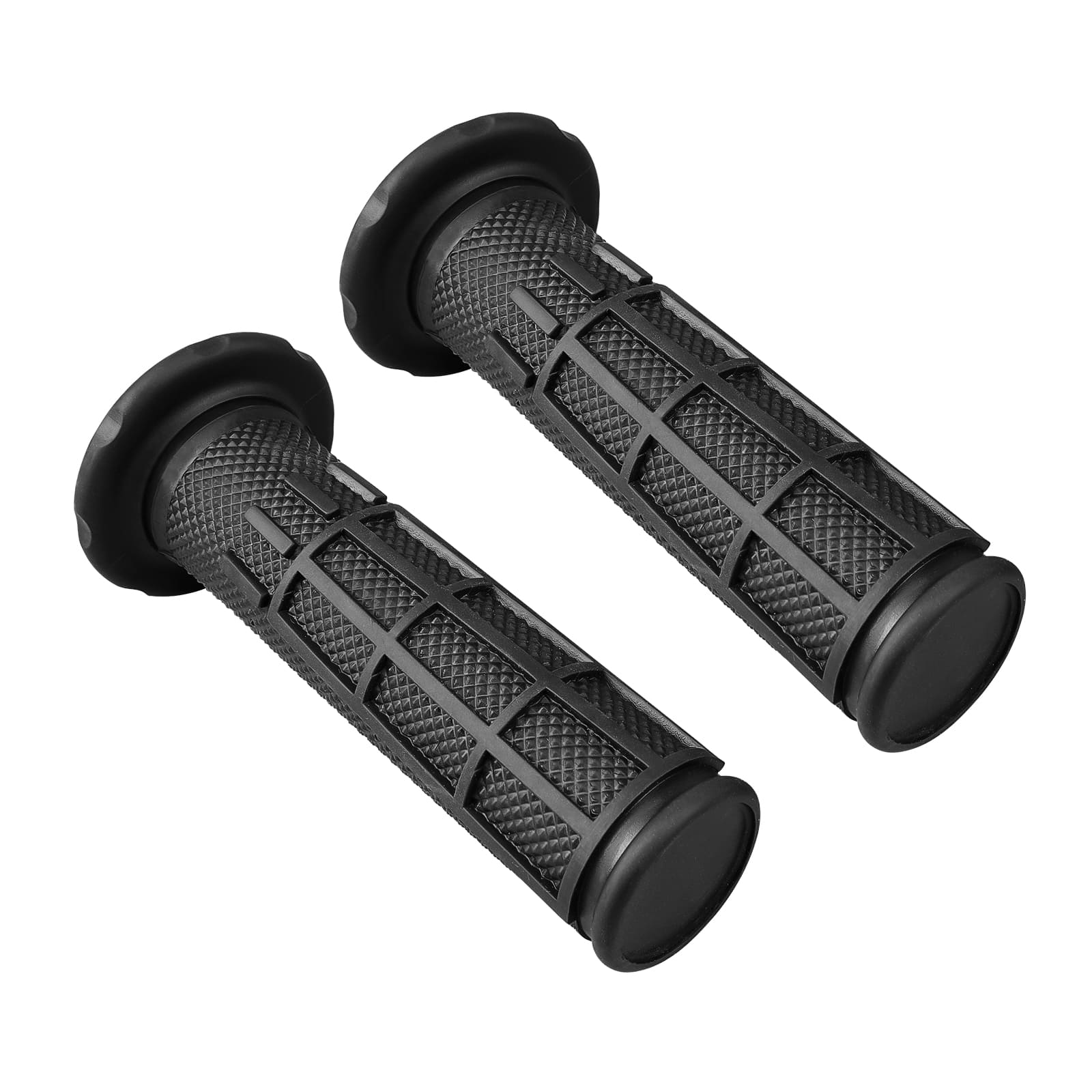 Left + Right 7/8" Handlebar Rubber Hand Grips For Yamaha Raptor 700 Polaris Sportsman 570