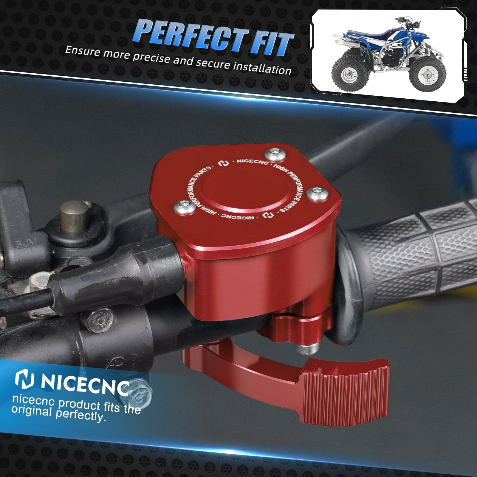 ATV Adjustable 25mm Handlebar Risers Clamps For Yamaha YFZ450R 2009-2024