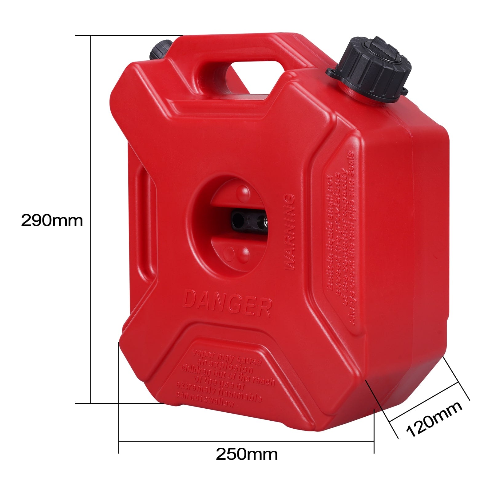 1.3GL/5L Portable Gas Fuel Tank Jerry Can Tank Oil Containers For ATV UTV Motorcycle Car