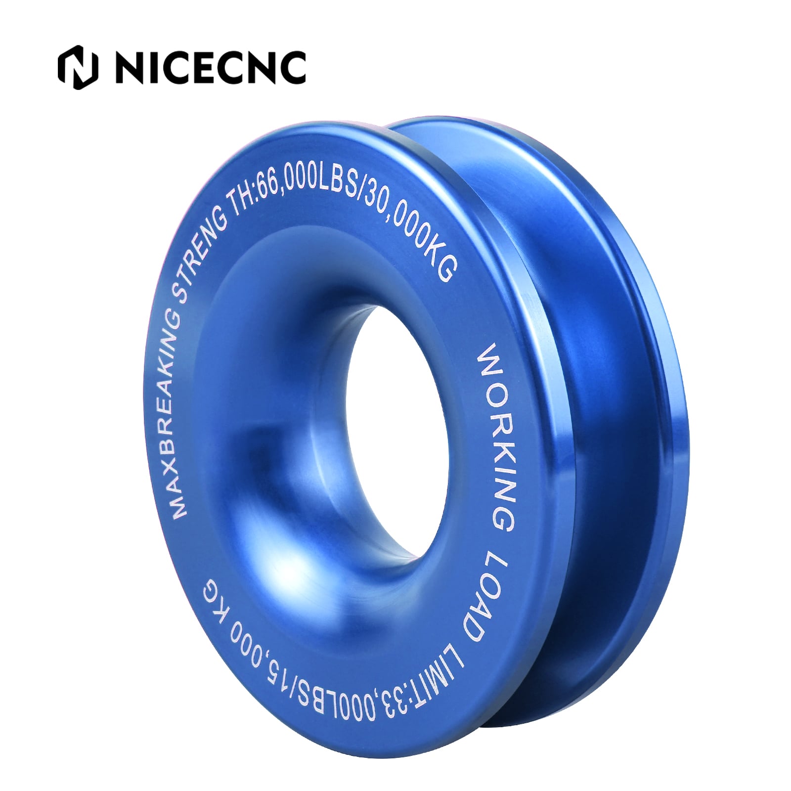 Recovery Pulley Ring 30000 KG for Soft Shackle and Winch Rope 4WD Recovery Gear 4x4 Offroad
