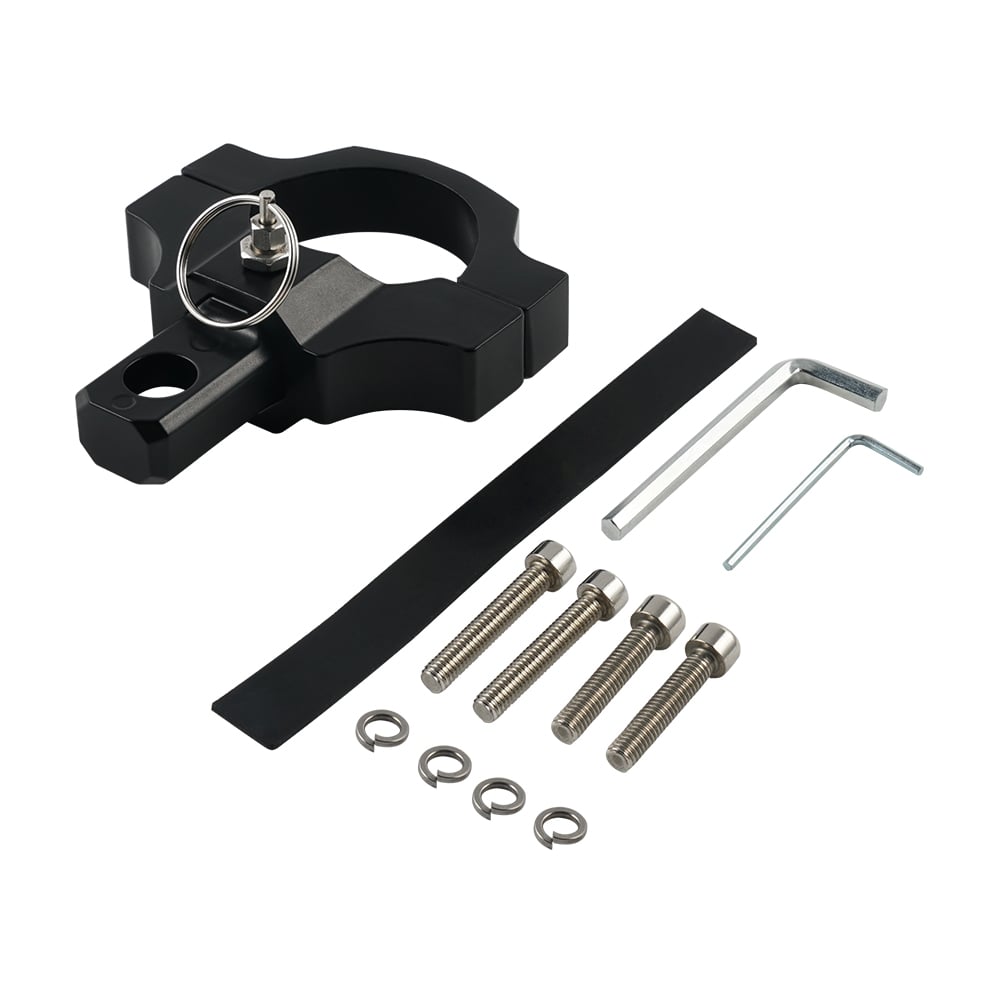 For ATV UTV 1.75"-2" Adjustable Roll Bar LED Flag Pole Led Whip Light Holder Kit