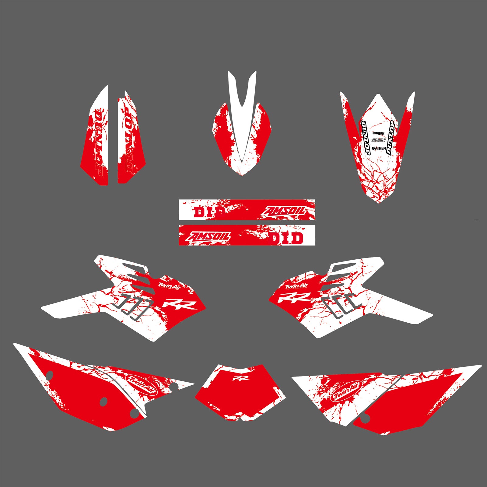 Beta RR 4T Graphics Kit Decals Stickers RR 350 400 450 498 520 2010-2012