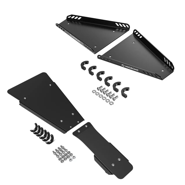 Pair ATV Front A-Arm Skid Plate Guards For Yamaha Blaster 200 1988-2006